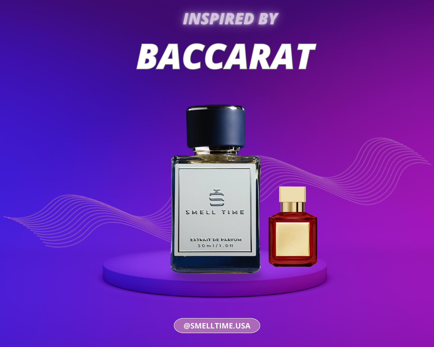 Baccarat Rouge 540 Inspired Fragrance | Amber and Jasmine | Long-Lasting and Handmade | Smell Time USA