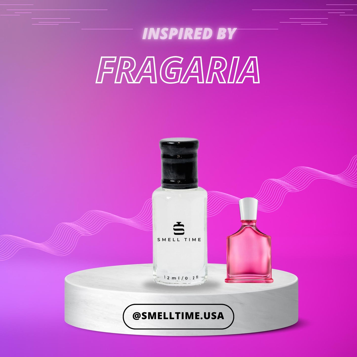 Fragaria Inspired Fragrance | Strawberry, Violet, and Cedarwood | Long-Lasting and Handmade | Smell Time USA