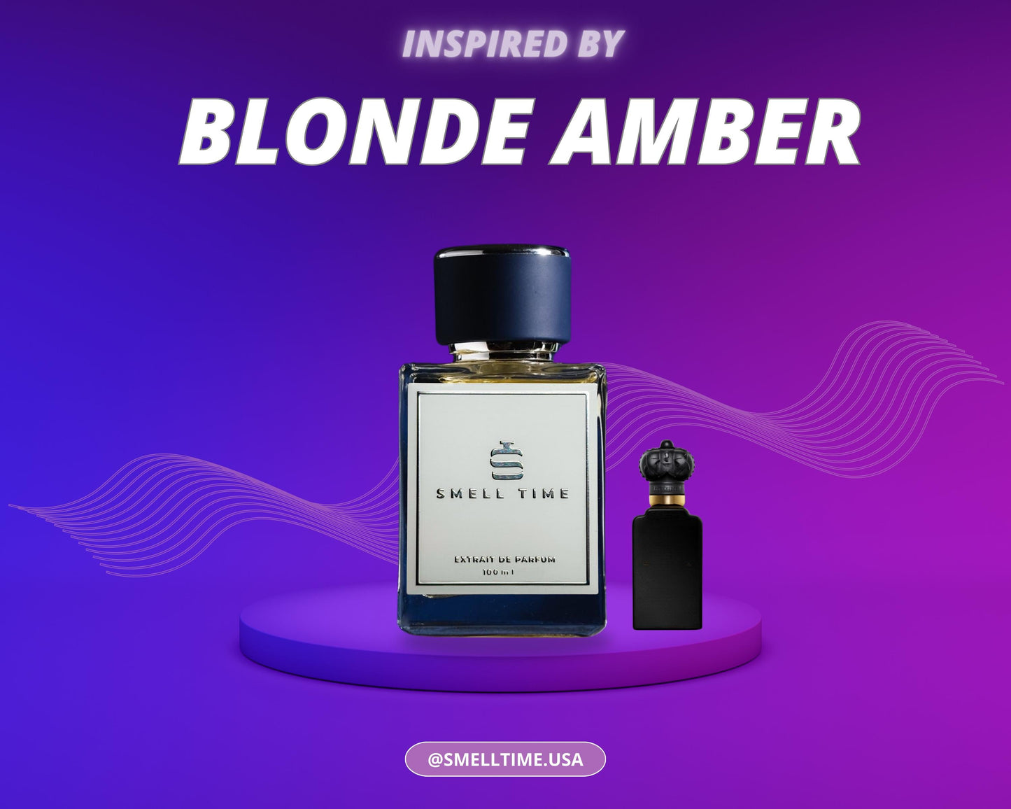 Blonde Amber Inspired Fragrance | Warm & Spicy Amber Blend | Smell Time USA