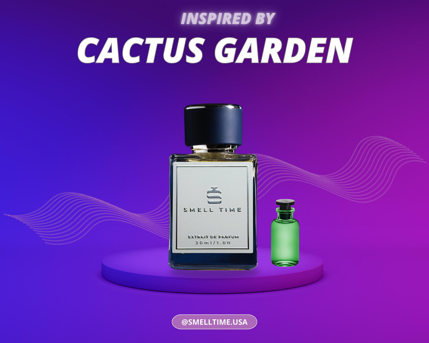 Cactus Garden Inspired Fragrance | Citrus, Fresh Spicy, and Herbal | Long-Lasting and Handmade | Smell Time USA