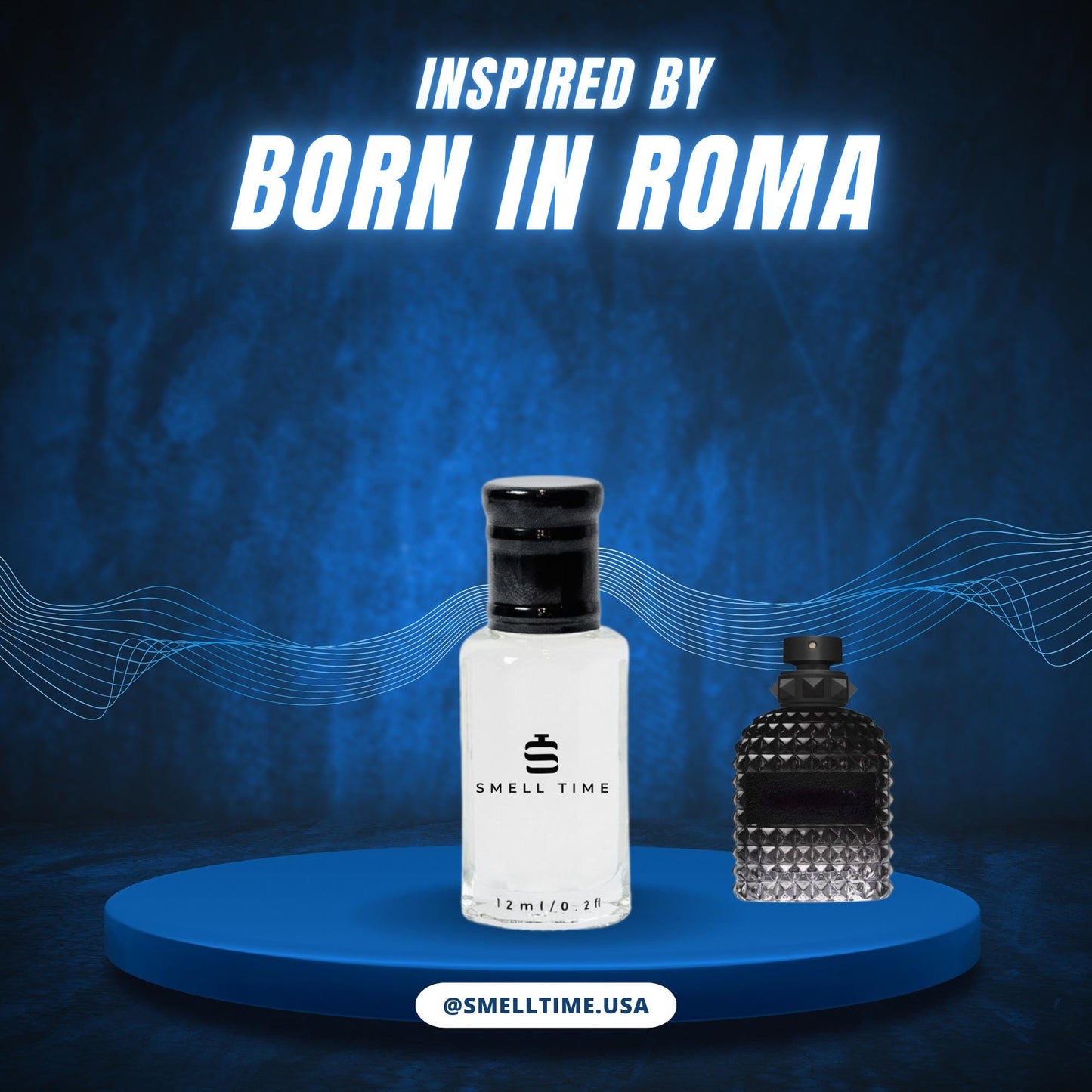 Born in Roma Inspired Fragrance | Vanilla, Lavender, and Woody | Long-Lasting and Handmade | Smell Time USA