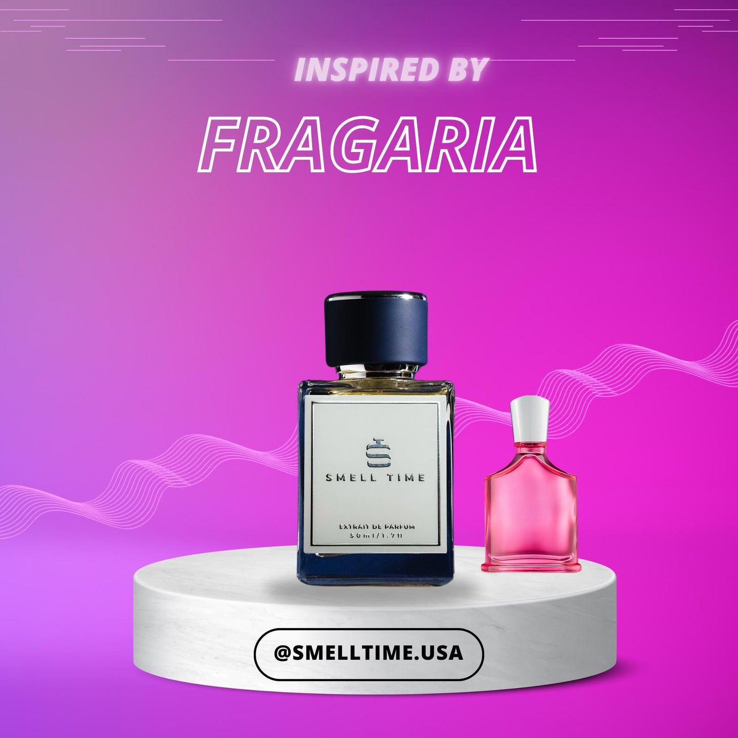 Fragaria Inspired Fragrance | Strawberry, Violet, and Cedarwood | Long-Lasting and Handmade | Smell Time USA