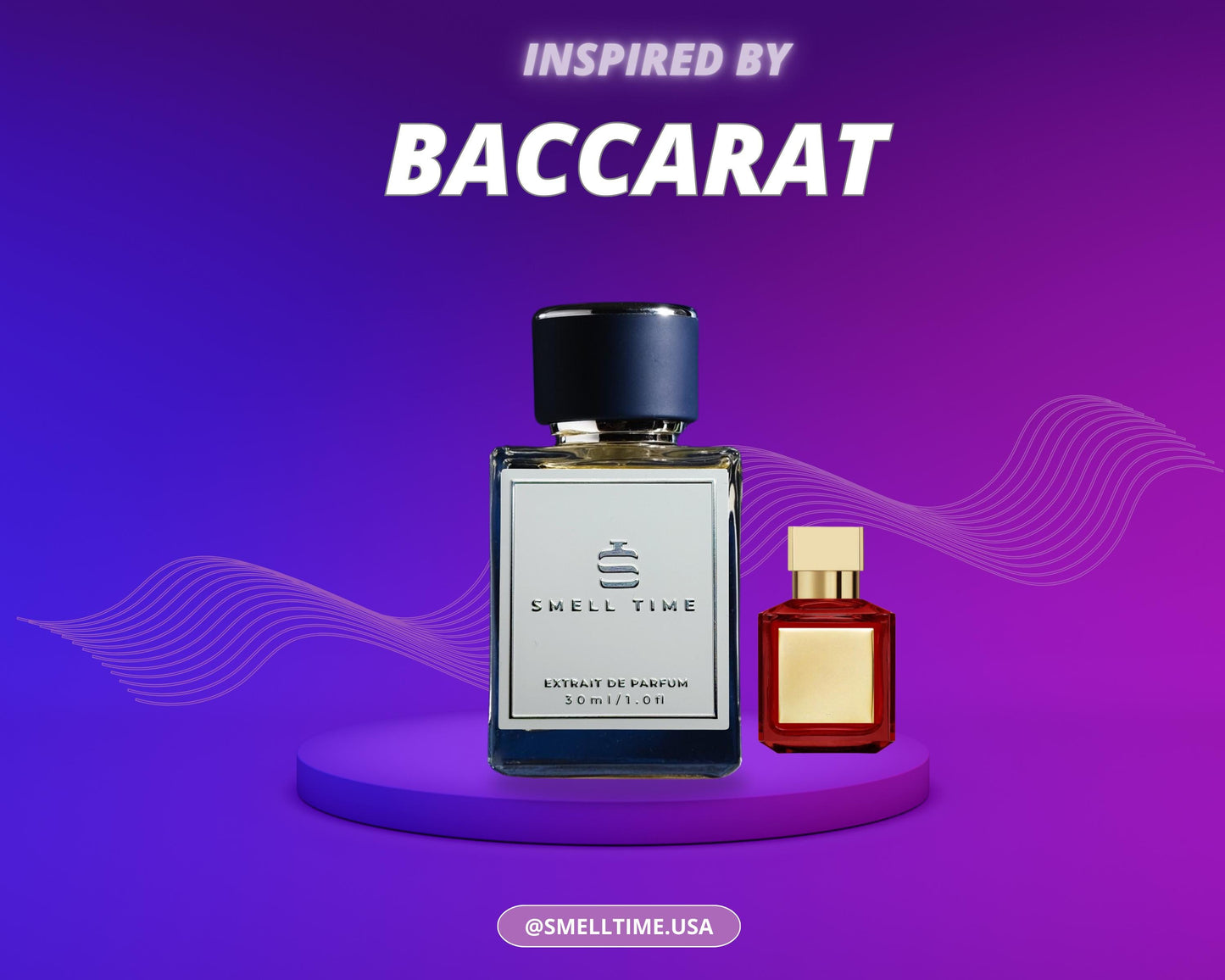 Baccarat Rouge 540 Inspired Fragrance | Amber and Jasmine | Long-Lasting and Handmade | Smell Time USA