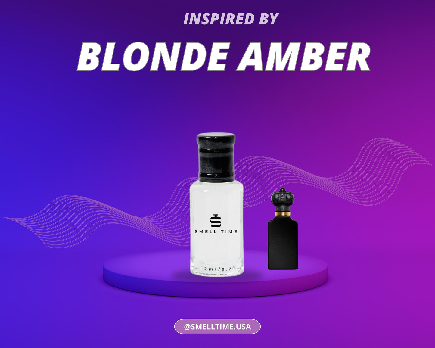 Blonde Amber Inspired Fragrance | Warm & Spicy Amber Blend | Smell Time USA