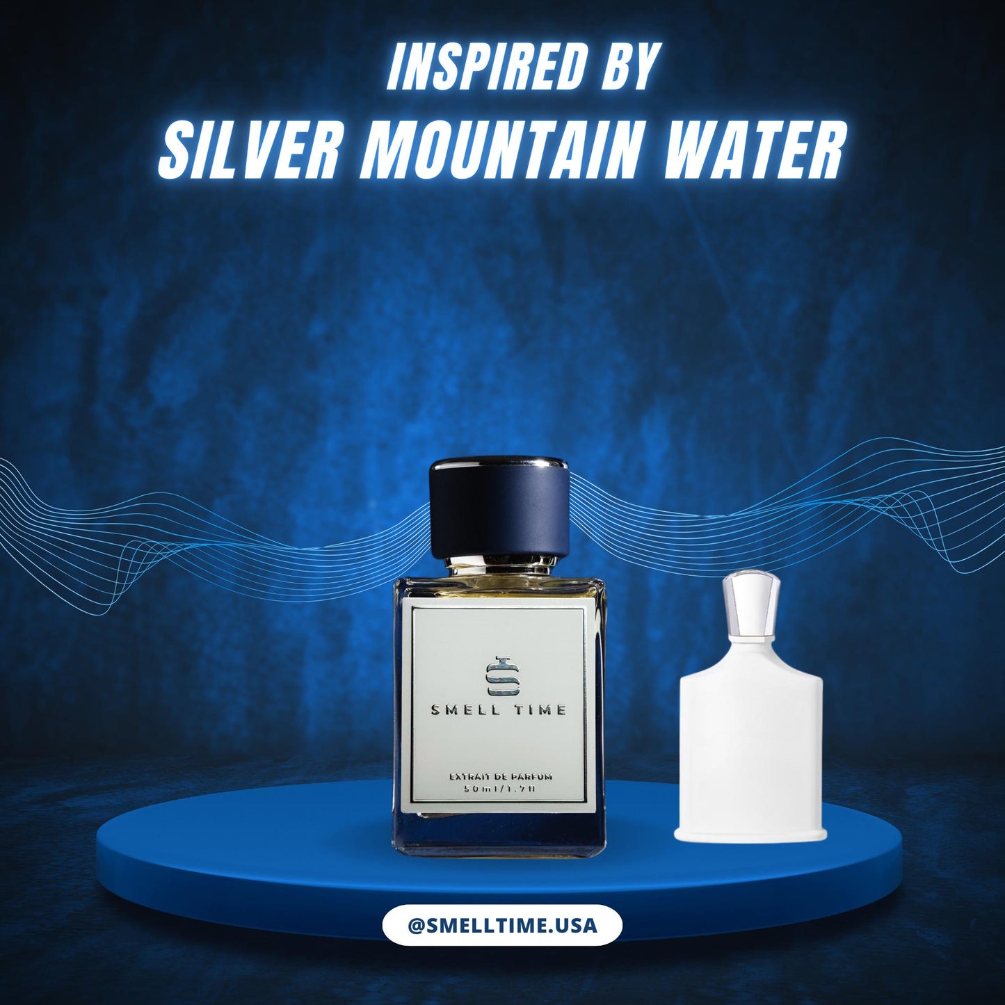 Silver Mountain Water Inspired Fragrance | Fresh, Citrus, and Musky | Long-Lasting & Handmade | Smell Time USA