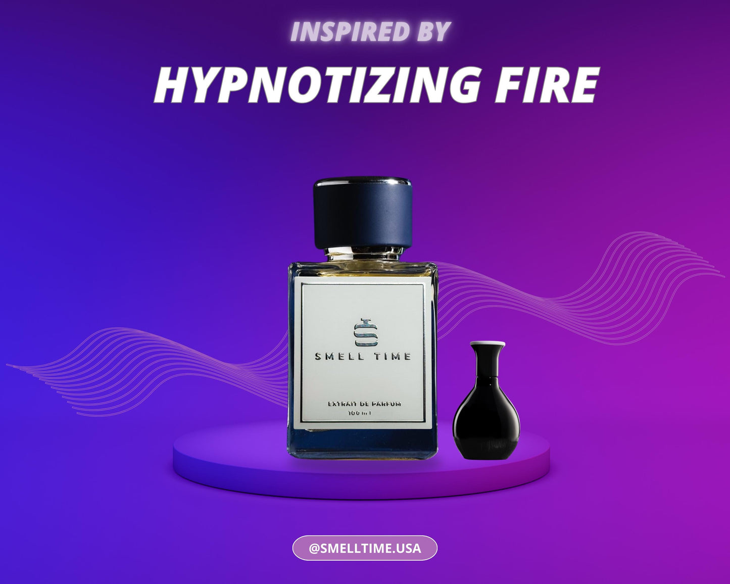 Hypnotizing Fire Inspired Fragrance | Vanilla, Patchouli, and Rose | Long-Lasting and Handmade | Smell Time USA