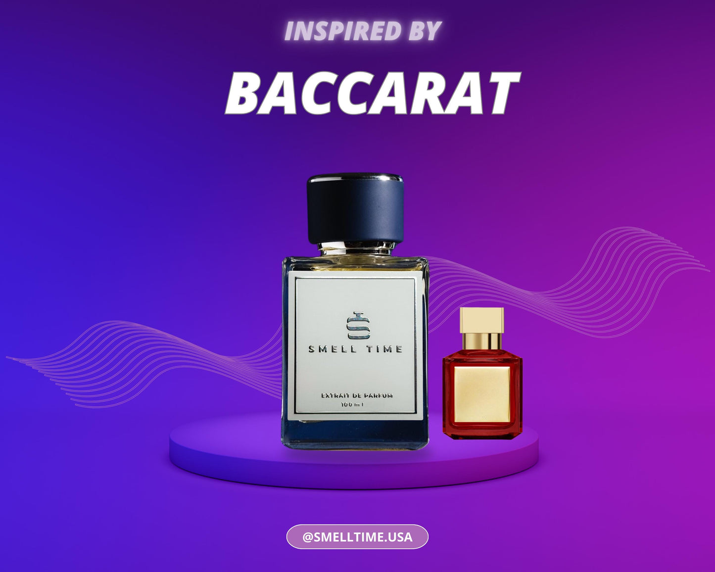 Baccarat Rouge 540 Inspired Fragrance | Amber and Jasmine | Long-Lasting and Handmade | Smell Time USA