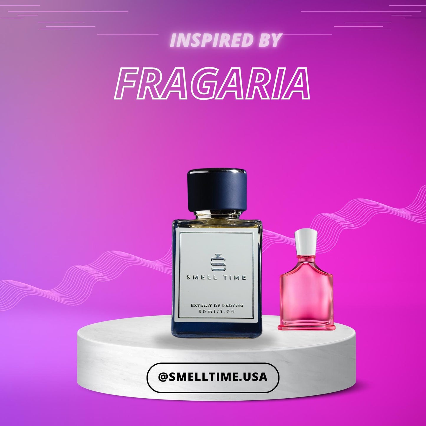 Fragaria Inspired Fragrance | Strawberry, Violet, and Cedarwood | Long-Lasting and Handmade | Smell Time USA