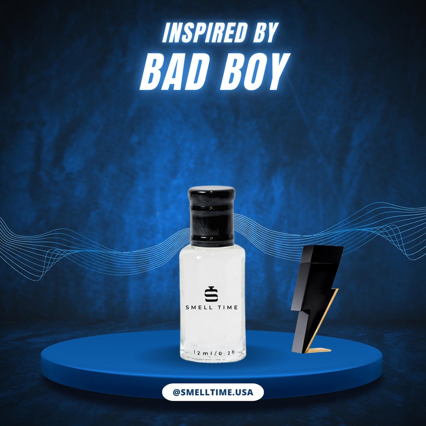 Bad Boy Inspired Fragrance | Spicy, Woody & Cacao Blend | Smell Time USA