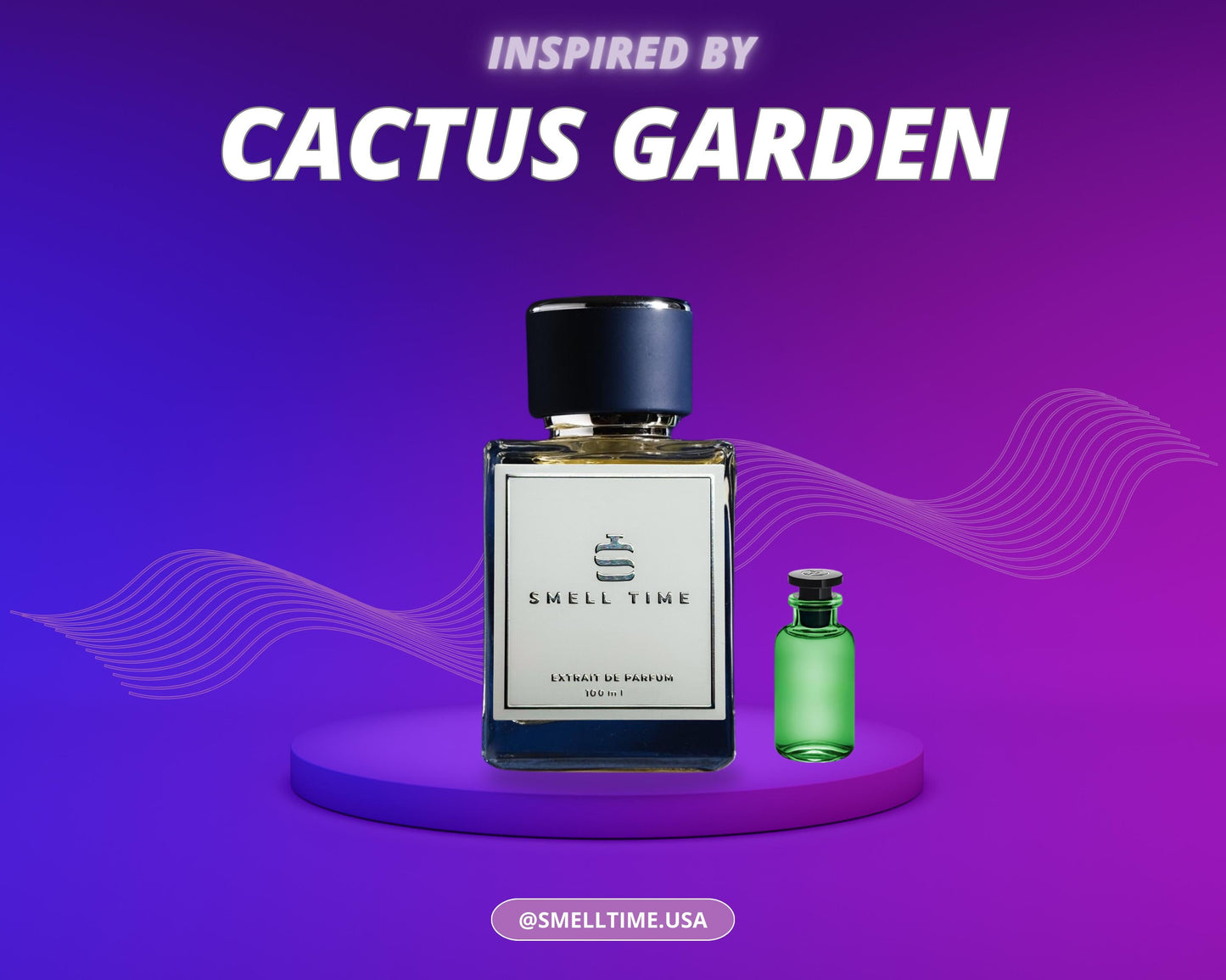 Cactus Garden Inspired Fragrance | Citrus, Fresh Spicy, and Herbal | Long-Lasting and Handmade | Smell Time USA