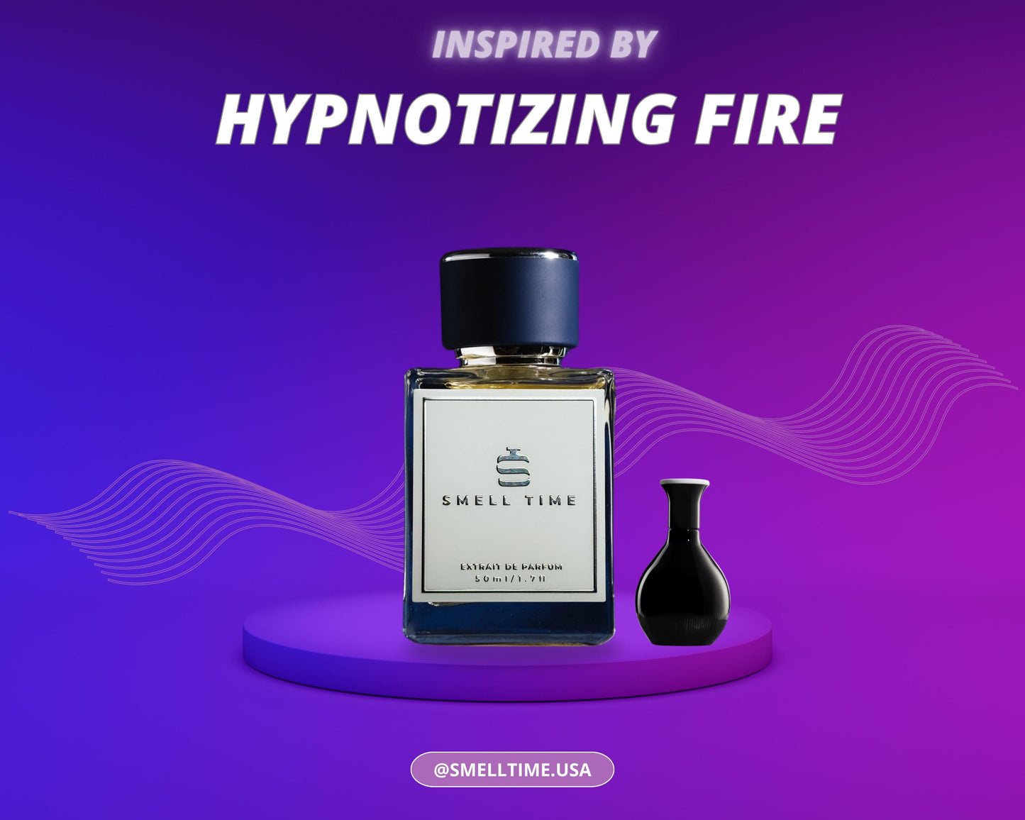 Hypnotizing Fire Inspired Fragrance | Vanilla, Patchouli, and Rose | Long-Lasting and Handmade | Smell Time USA