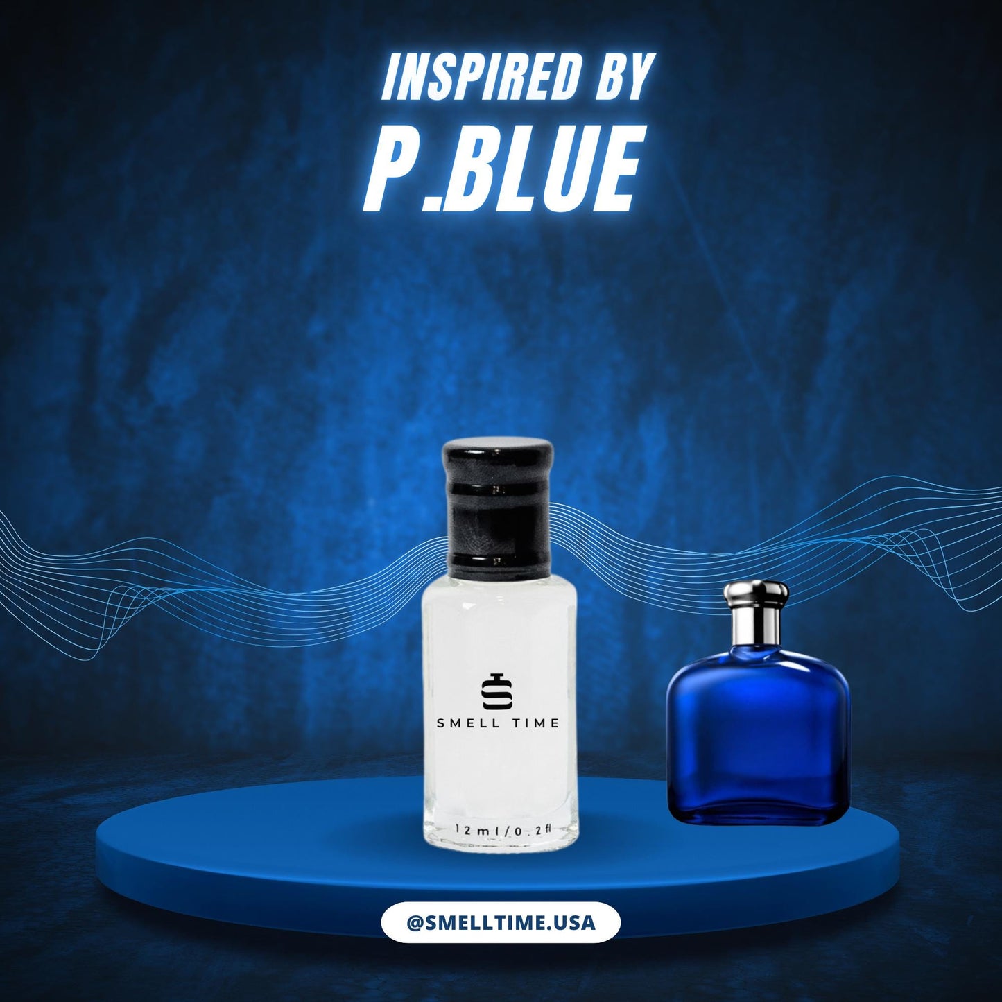 P. Blue Inspired Perfume | Fresh Aquatic Musky Scent | Long Lasting Handmade Fragrance | Extrait de Parfum and Perfume Oil