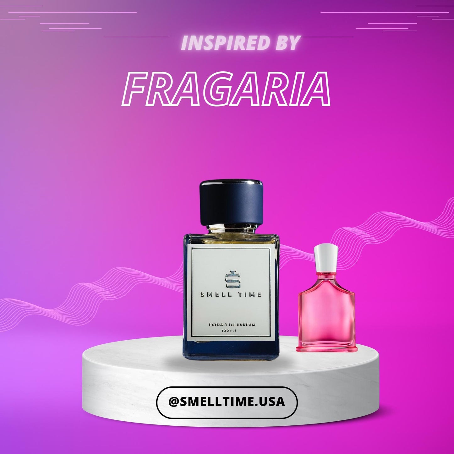 Fragaria Inspired Fragrance | Strawberry, Violet, and Cedarwood | Long-Lasting and Handmade | Smell Time USA