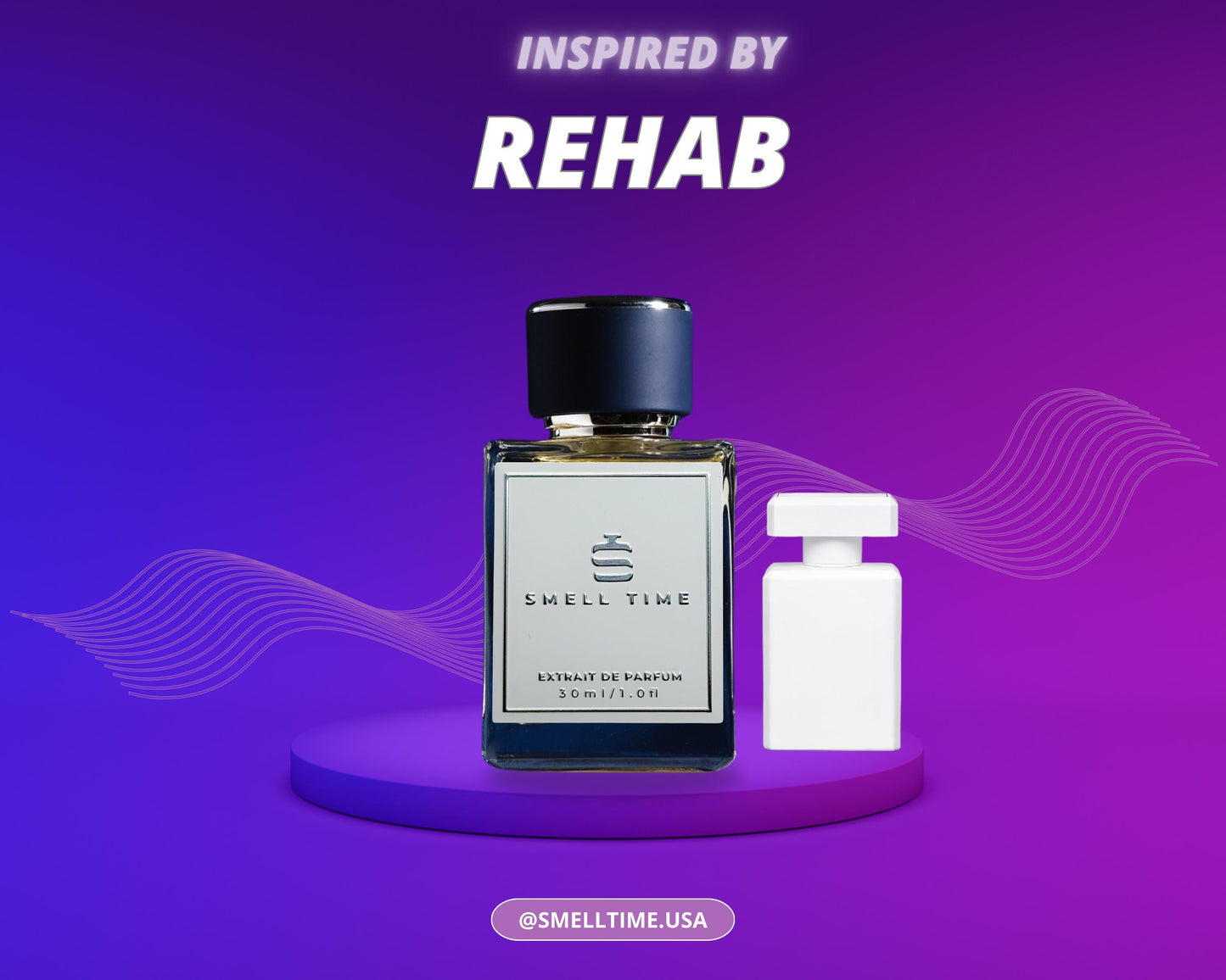 Rehab Perfume β Woody Aromatic Fragrance with Lavender, Vetiver, Sandalwood & Musk, Long-Lasting Fresh Scent