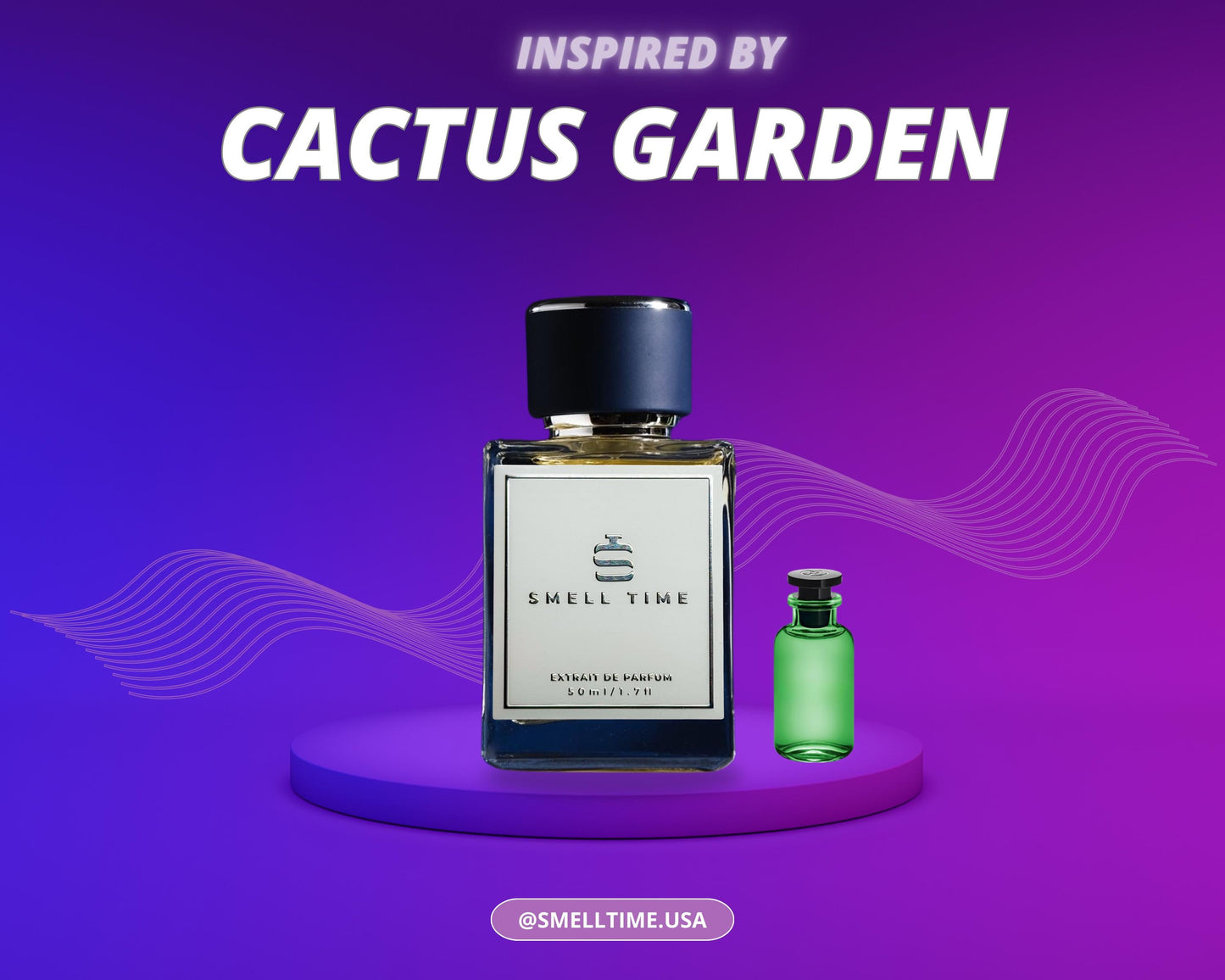 Cactus Garden Inspired Fragrance | Citrus, Fresh Spicy, and Herbal | Long-Lasting and Handmade | Smell Time USA
