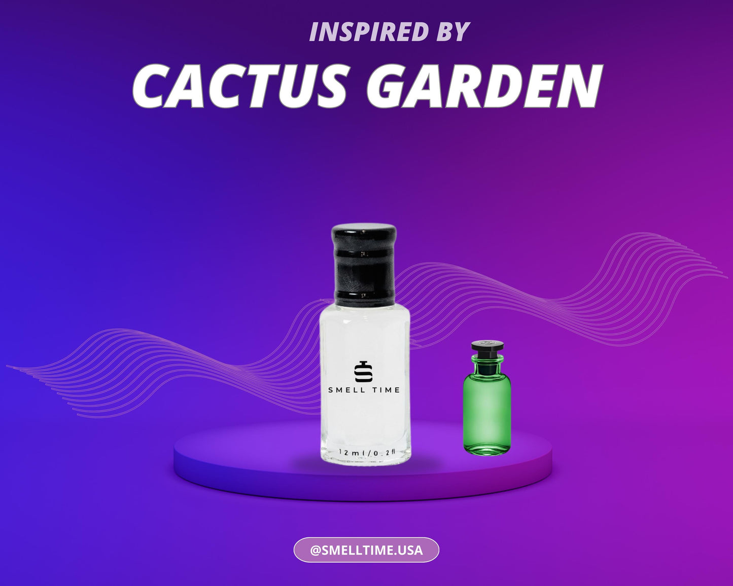 Cactus Garden Inspired Fragrance | Citrus, Fresh Spicy, and Herbal | Long-Lasting and Handmade | Smell Time USA