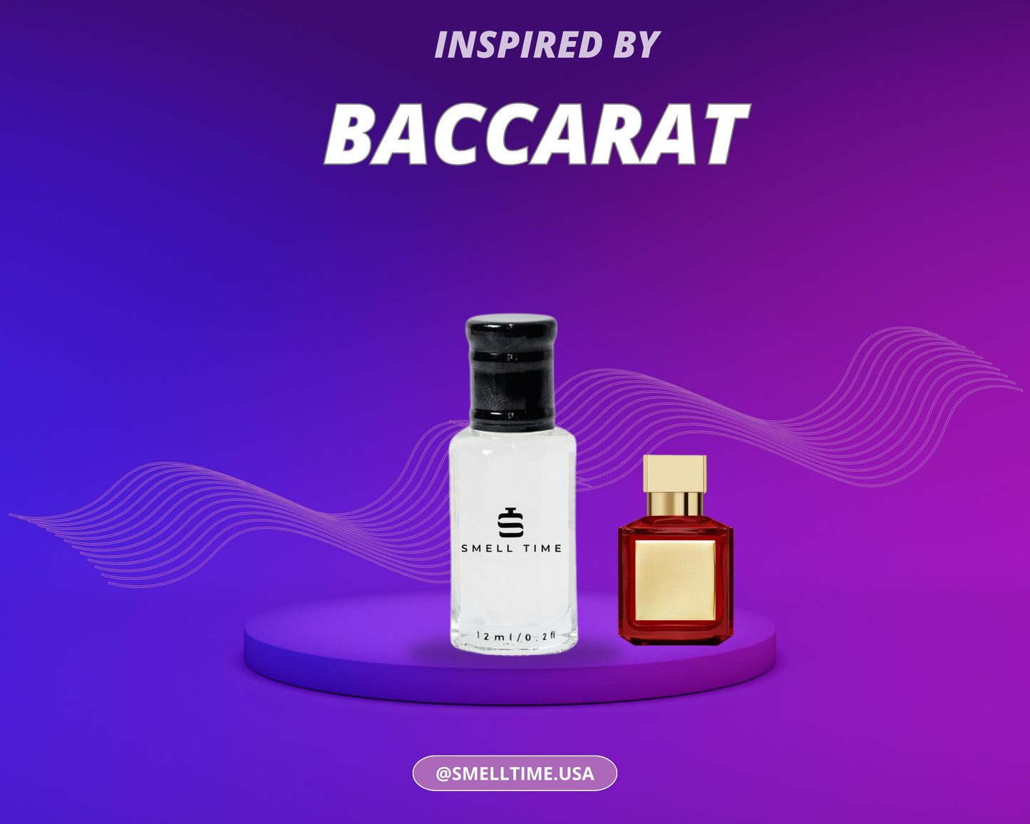 Baccarat Rouge 540 Inspired Fragrance | Amber and Jasmine | Long-Lasting and Handmade | Smell Time USA