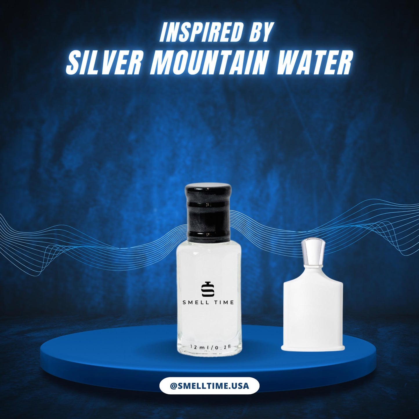 Silver Mountain Water Inspired Fragrance | Fresh, Citrus, and Musky | Long-Lasting & Handmade | Smell Time USA