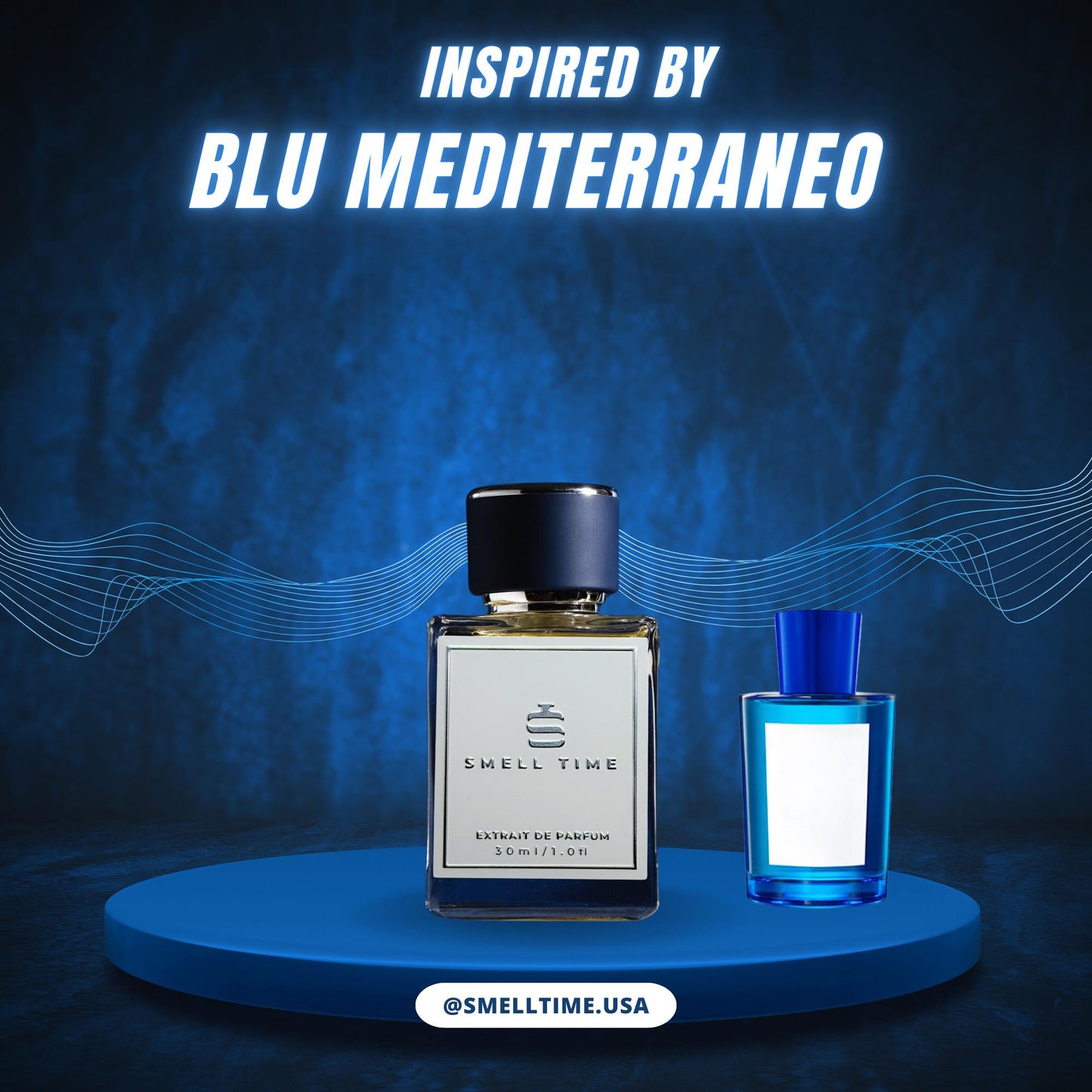 Blu Mediterraneo Inspired Perfume | Fresh Citrus Woody Scent | Long Lasting Handmade Fragrance | Extrait de Parfum and Perfume Oil