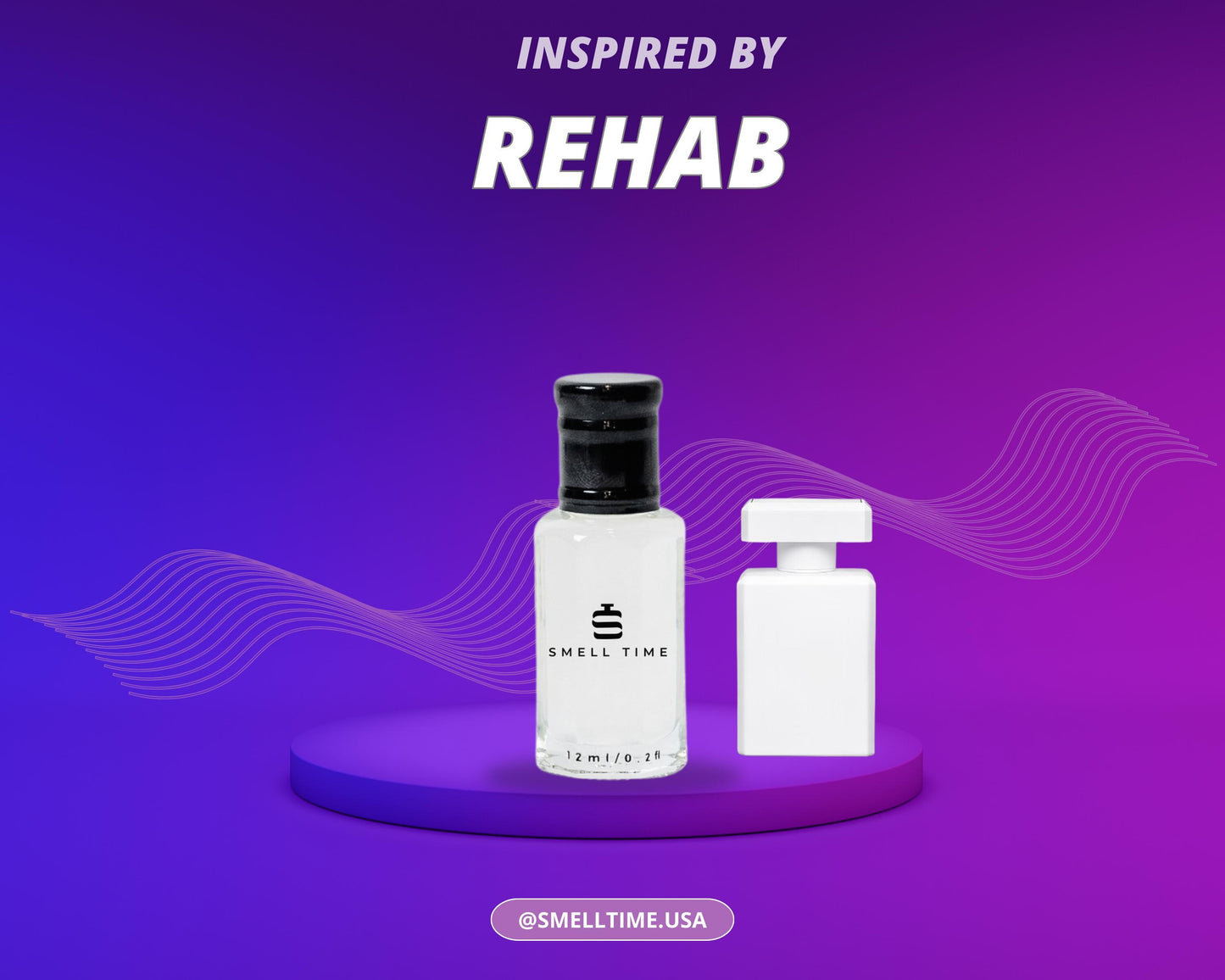 Rehab Perfume – Woody Aromatic Fragrance with Lavender, Vetiver, Sandalwood & Musk, Long-Lasting Fresh Scent