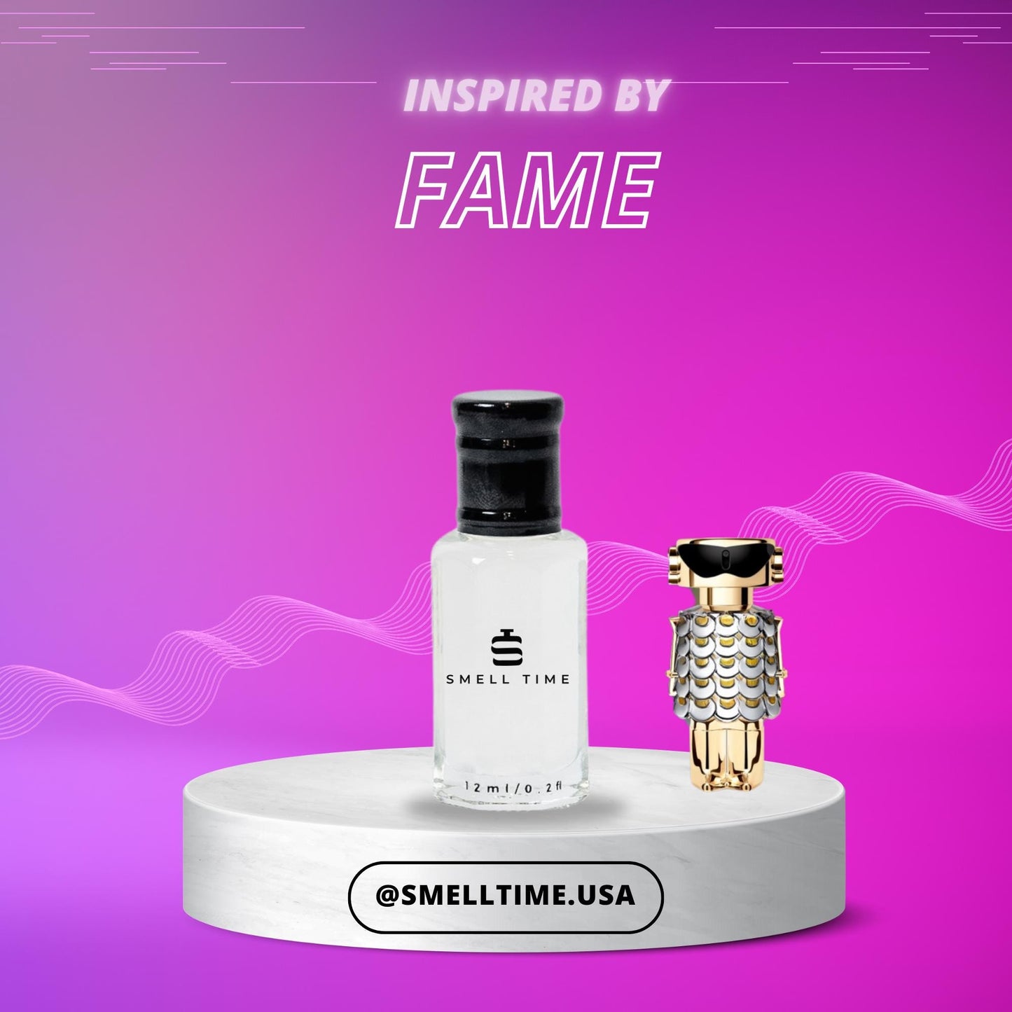 Fame Inspired Fragrance | Tropical Mango, Vanilla  Jasmine | Long-Lasting & Handmade | Smell Time USA