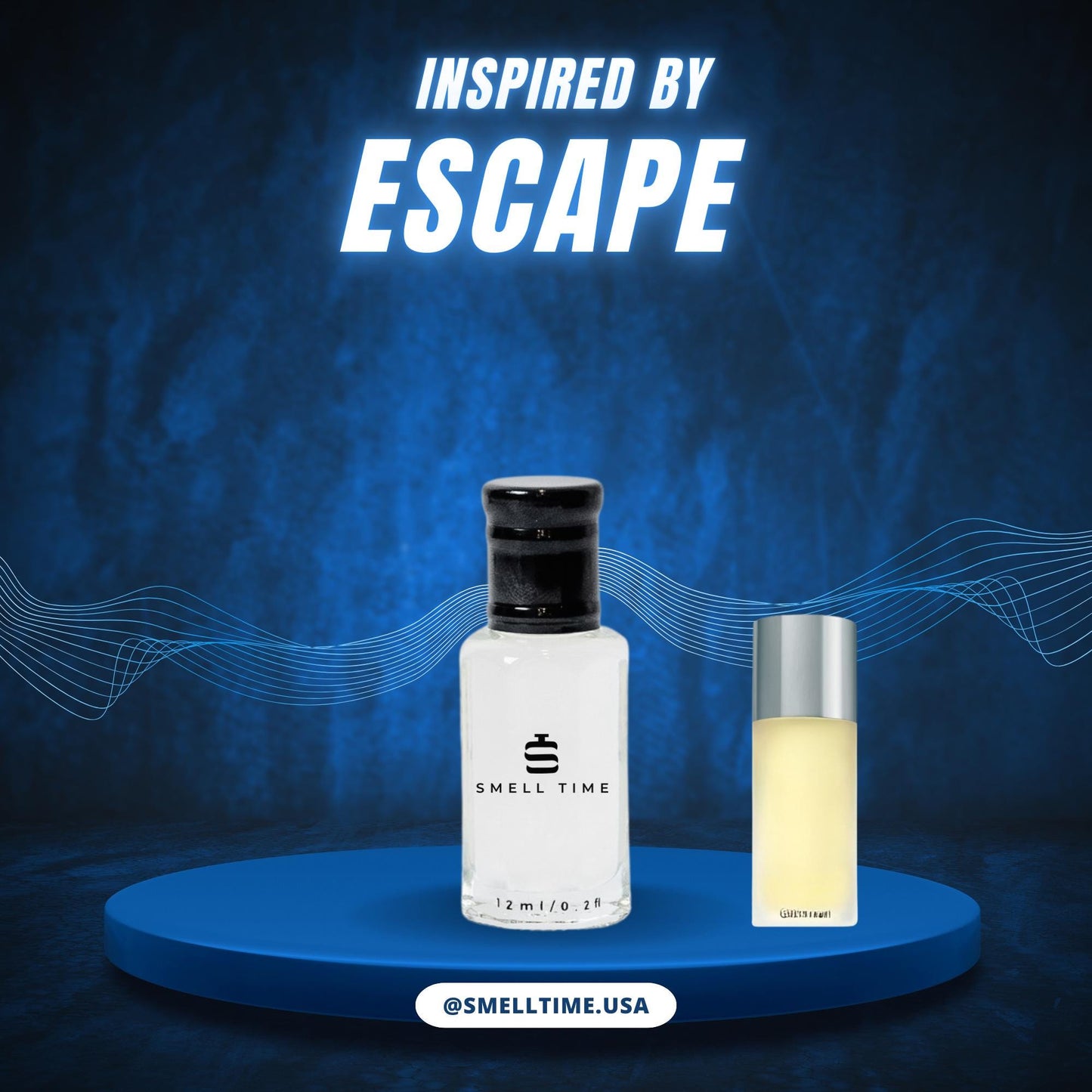 Escape Inspired Fragrance | Fresh Aquatic Citrus Scent | Aromatic & Woody Cologne | Smell Time USA