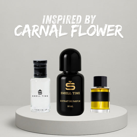 Carnal Flowers Inspired Fragrance | Woody, Coconut, and Floral | Long-Lasting and Handmade | Smell Time USA