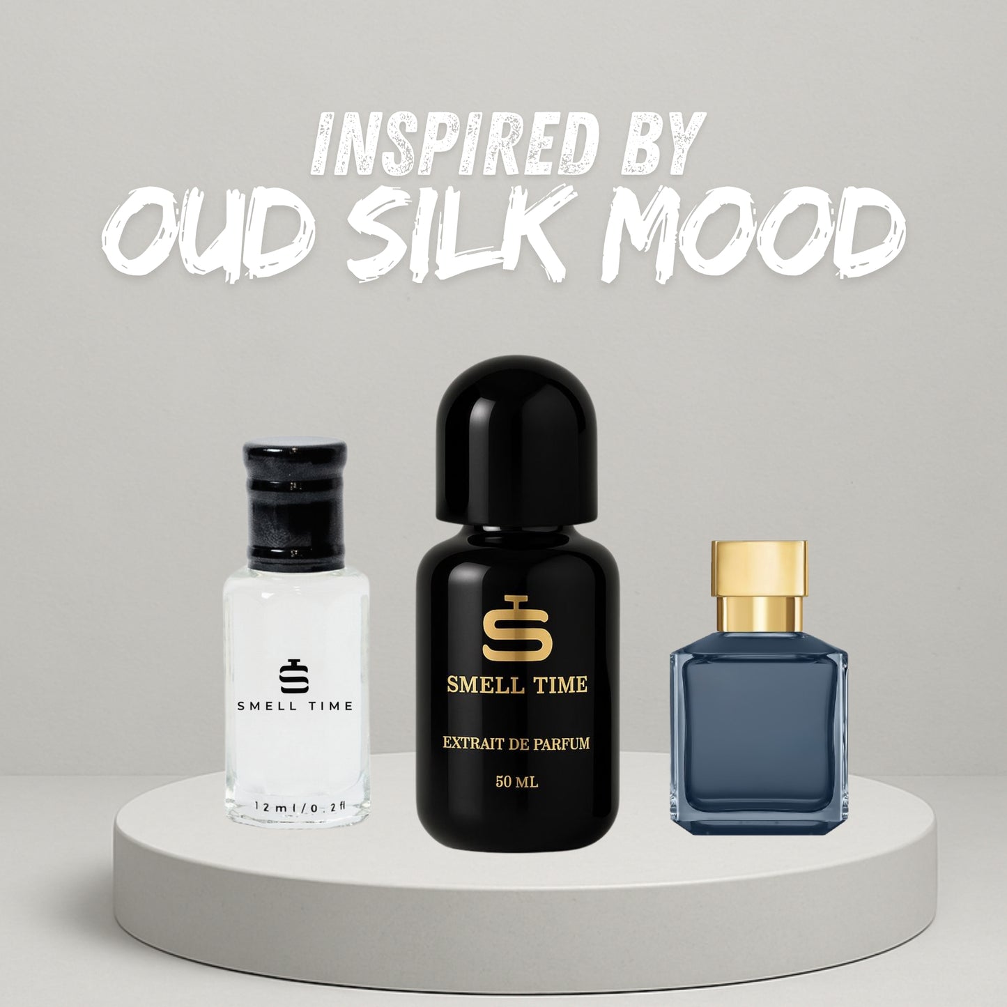 Oud Silk Mood Inspired Fragrance | Rose, Oud, and Bergamot | Long-Lasting and Handmade | Smell Time USA