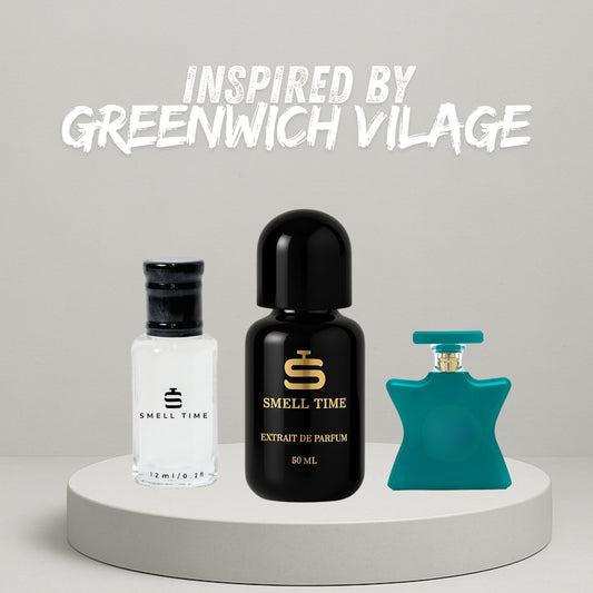 Greenwich Village Inspired Perfume | Fruity Floral Musk Blend | Long-Lasting Unisex Fragrance | Smell Time USA