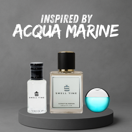 Acqua Marine Inspired Fragrance | Fresh, Aquatic  Citrusy | Long-Lasting & Handmade | Smell Time USA