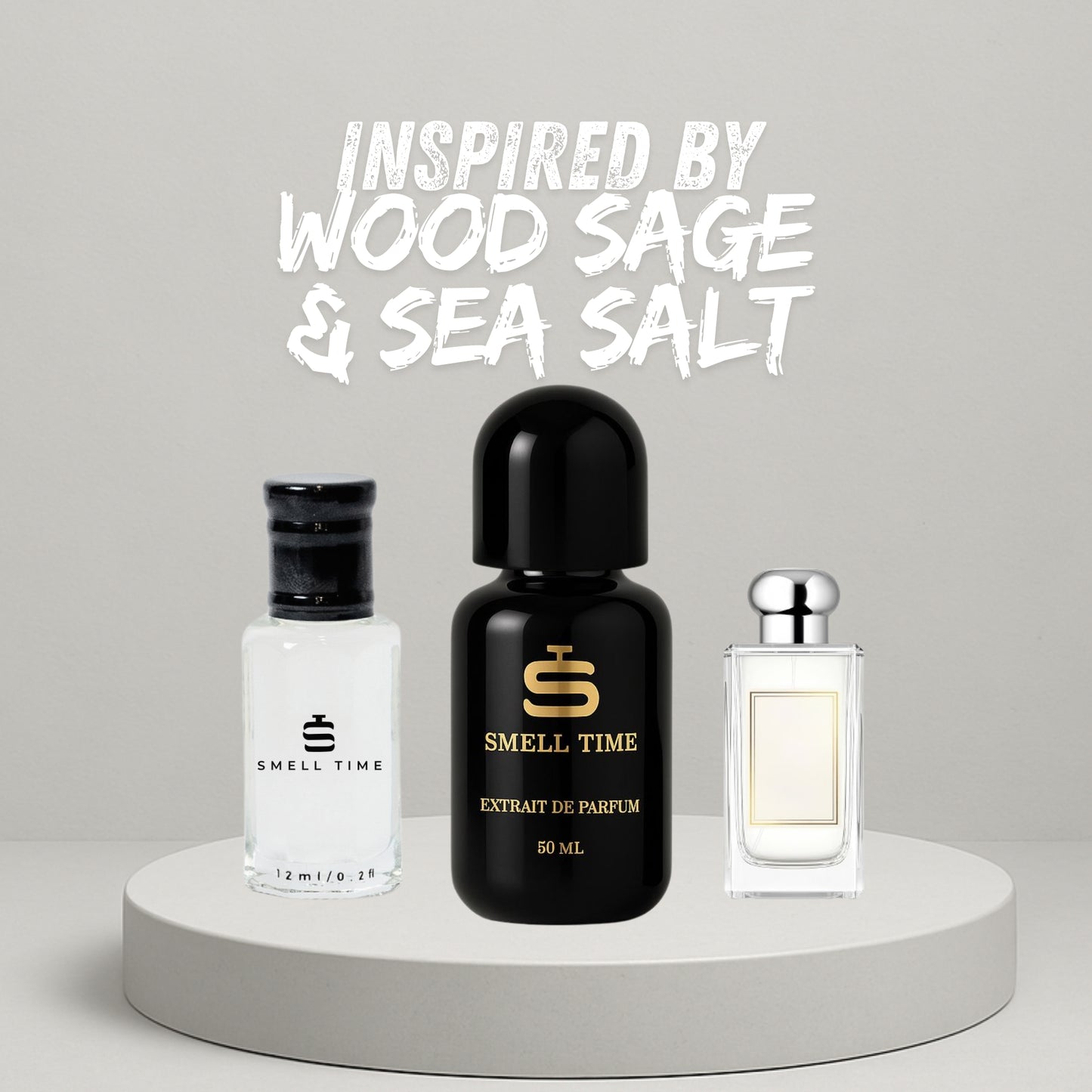 Wood Sage Sea Salt Inspired Fragrance | Aromatic, Fresh Salty | Long-Lasting & Handmade | Smell Time USA
