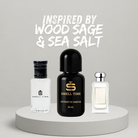 Wood Sage Sea Salt Inspired Fragrance | Aromatic, Fresh Salty | Long-Lasting & Handmade | Smell Time USA