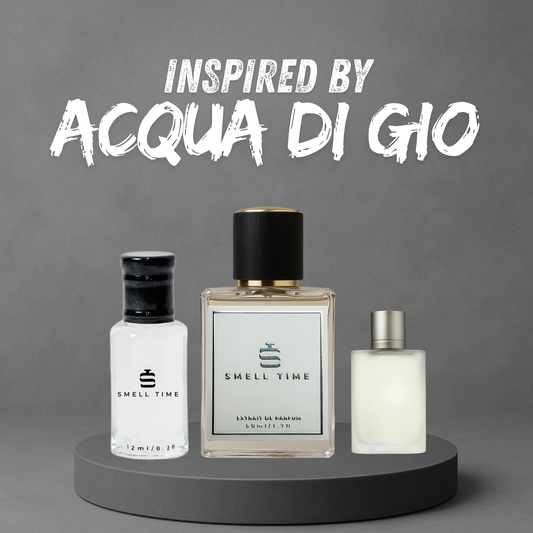 Acqua di Gio Inspired Fragrance | Fresh Citrus, Aromatic, and Marine | Long-Lasting and Handmade | Smell Time USA