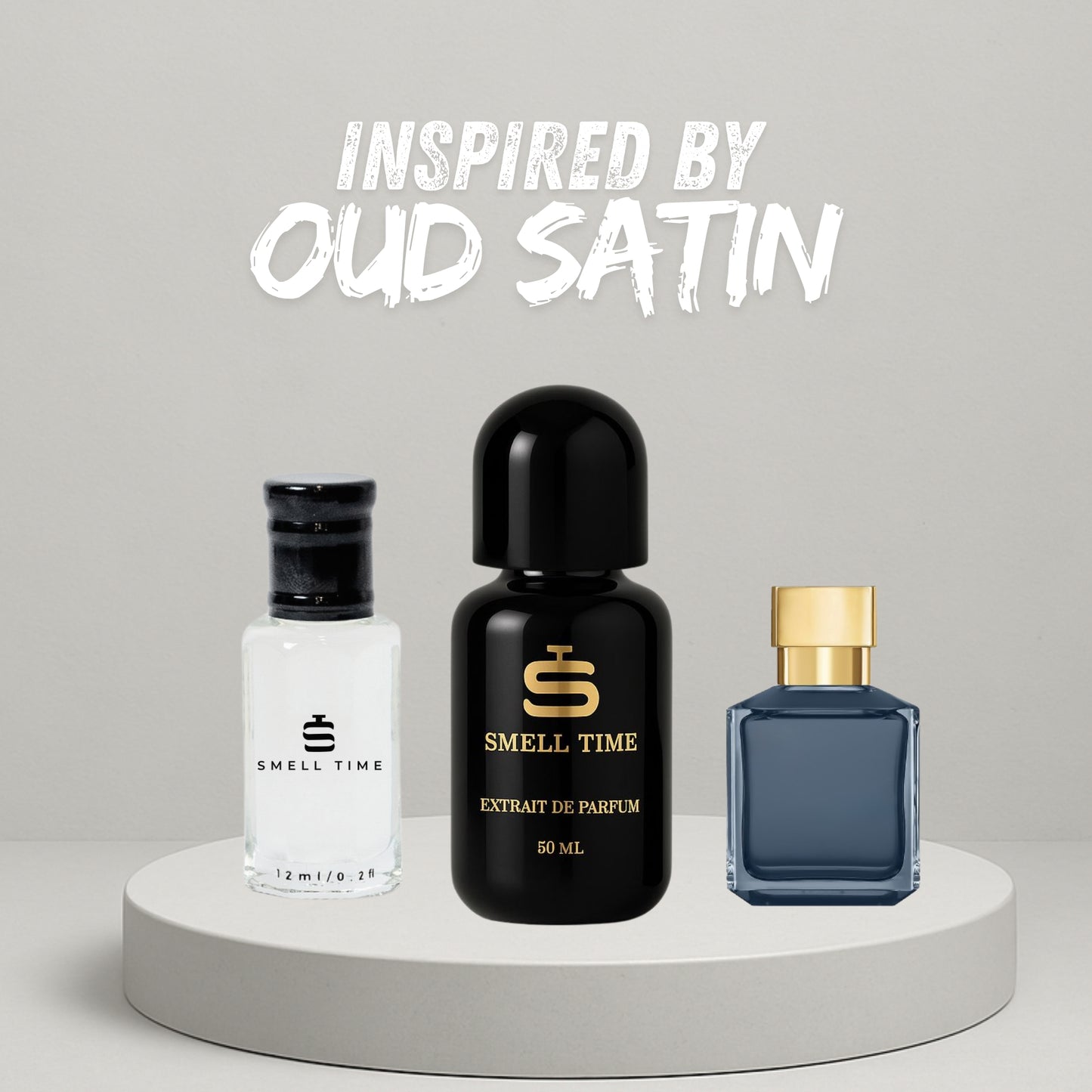 Oud Satin Inspired Fragrance | Rose, Oud & Vanilla Blend | Smell Time USA