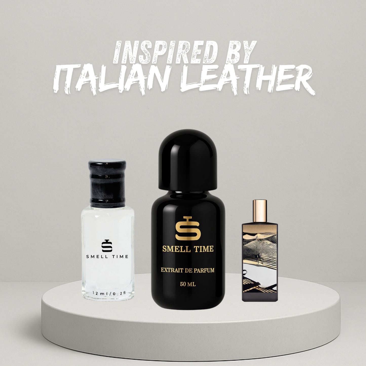 Italian Leather Inspired Fragrance | Aromatic & Amber Blend | Smell Time USA