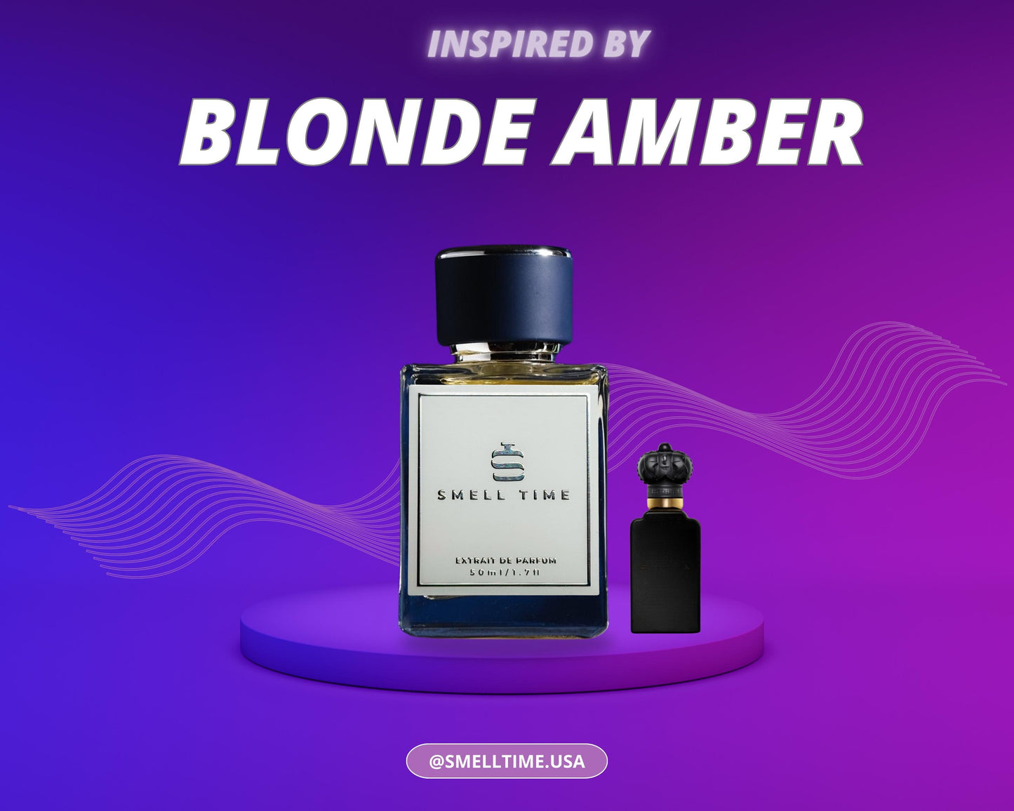 Blonde Amber Inspired Fragrance | Warm & Spicy Amber Blend | Smell Time USA