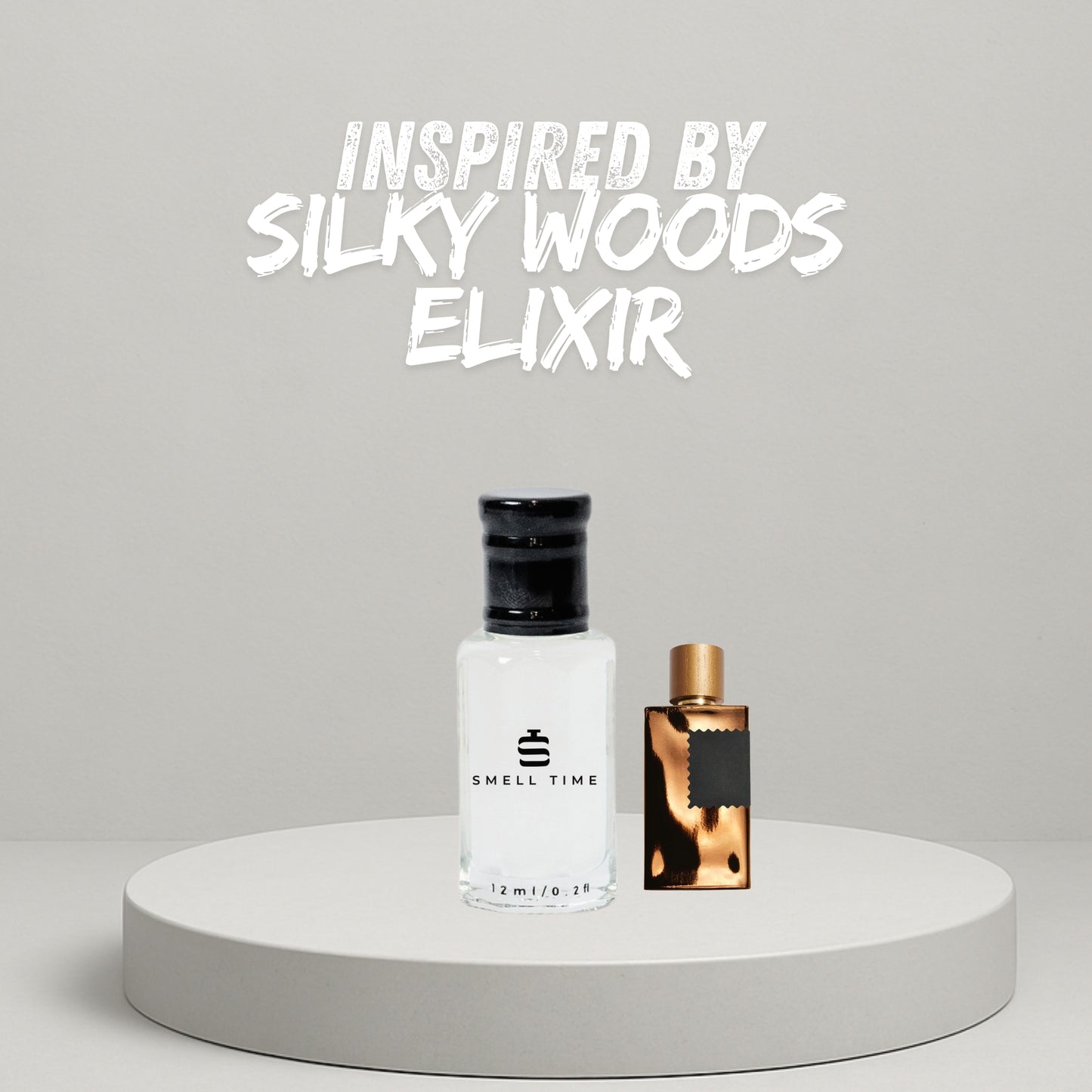 Silky Woods Elixir Inspired Fragrance | Vanilla Leather Oud Scent | Warm Spicy & Musky Perfume | Smell Time USA