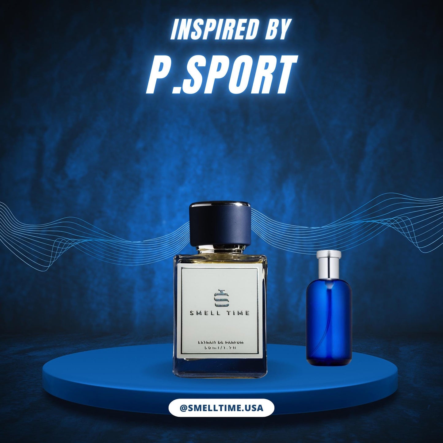 P.Sport Inspired Fragrance | Fresh, Aromatic  Sporty | Long-Lasting & Handmade | Smell Time USA