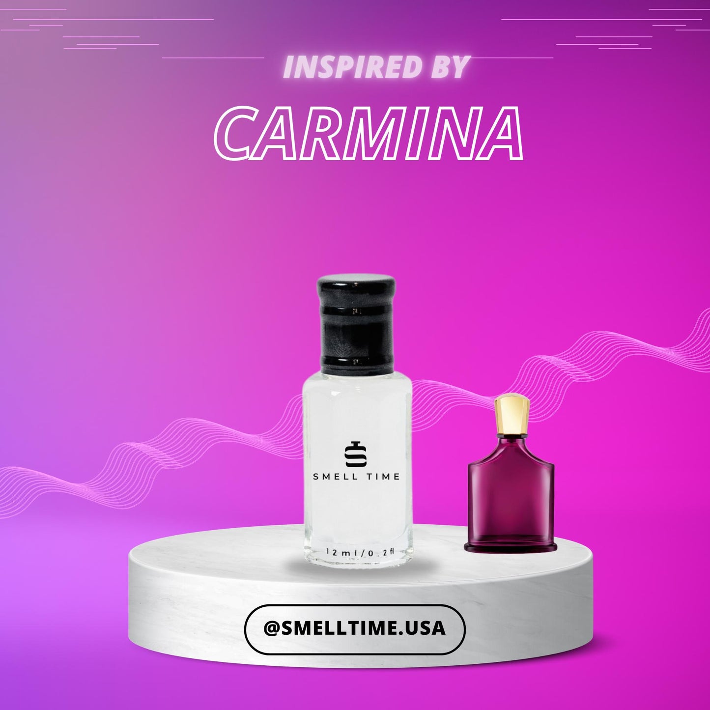 Carmina Inspired Fragrance | Cherry, Rose  Amber | Long-Lasting & Handmade | Smell Time USA