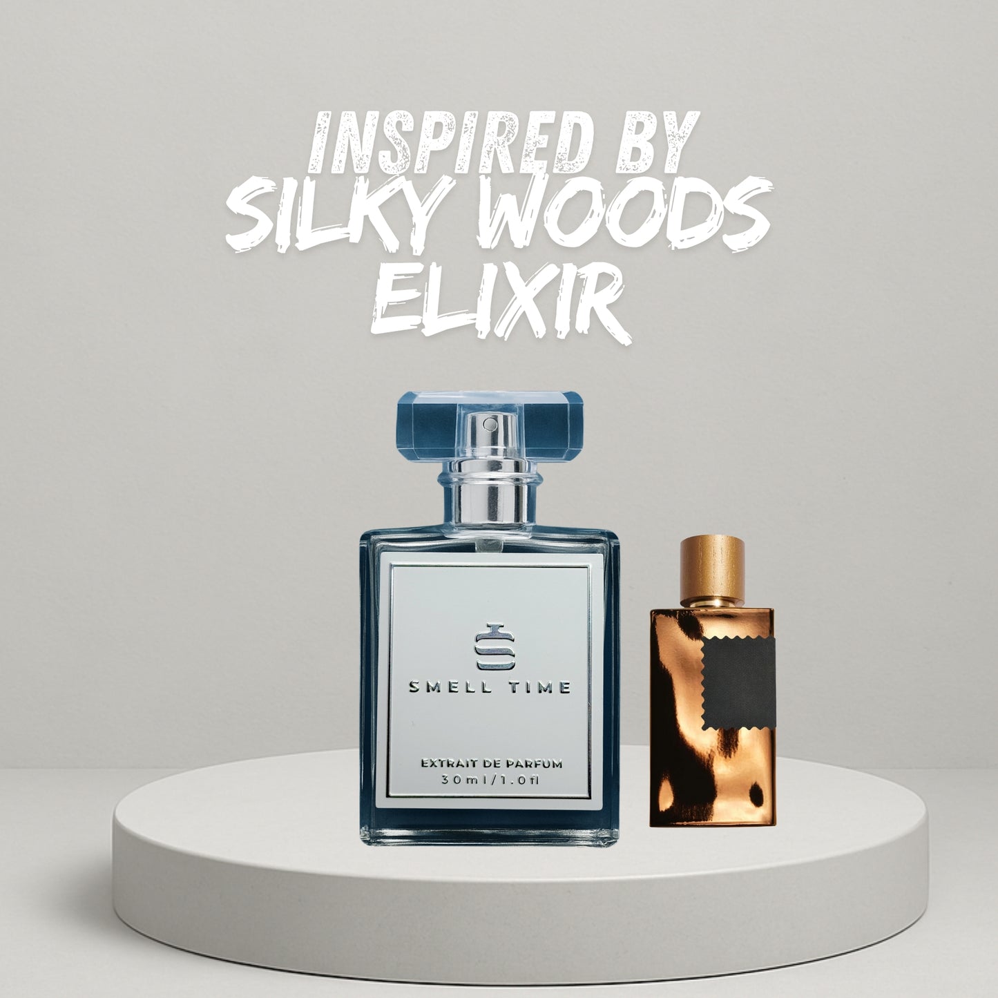 Silky Woods Elixir Inspired Fragrance | Vanilla Leather Oud Scent | Warm Spicy & Musky Perfume | Smell Time USA