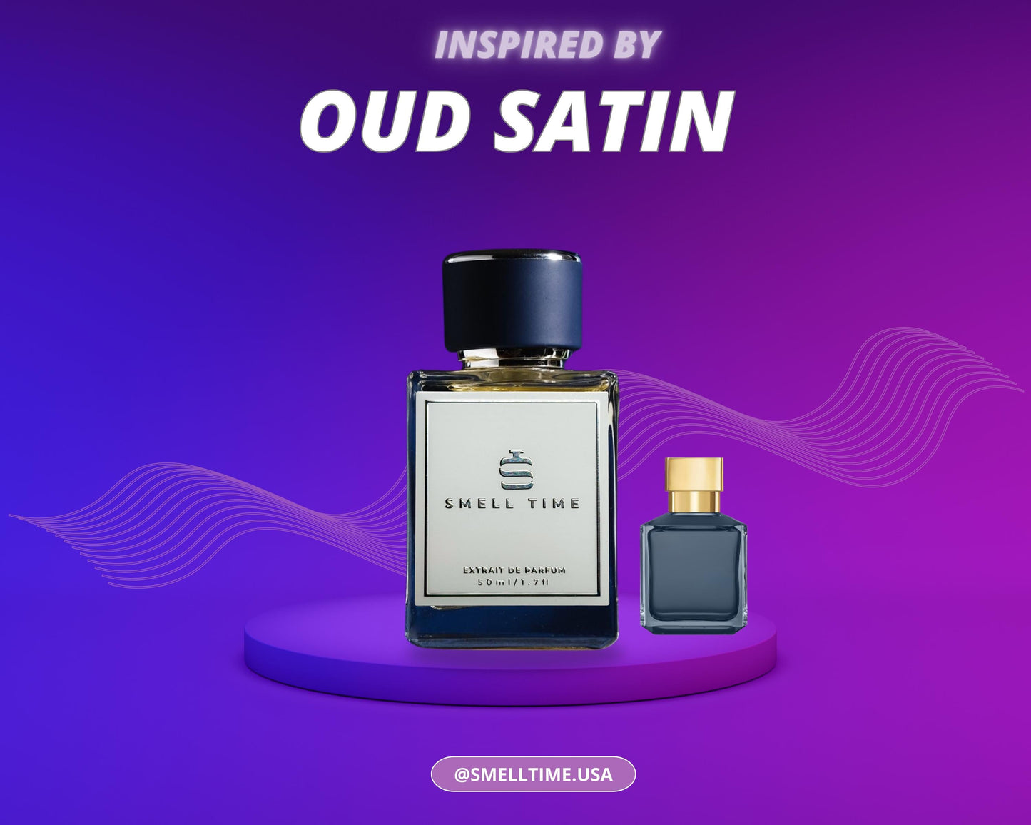 Oud Satin Inspired Fragrance | Rose, Oud & Vanilla Blend | Smell Time USA