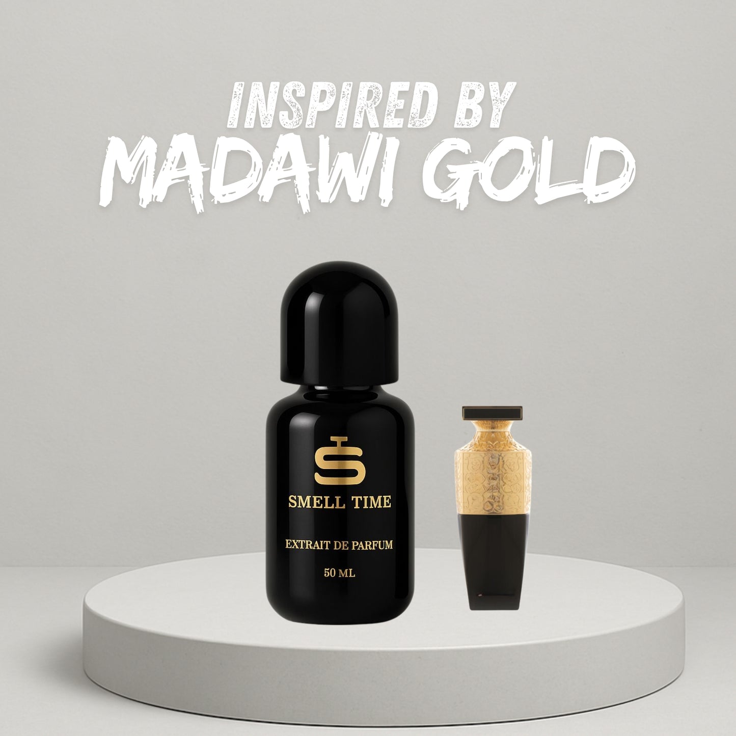 Madawi Gold Inspired Fragrance | Fruity, Vanilla & Warm Spicy Blend | Smell Time USA