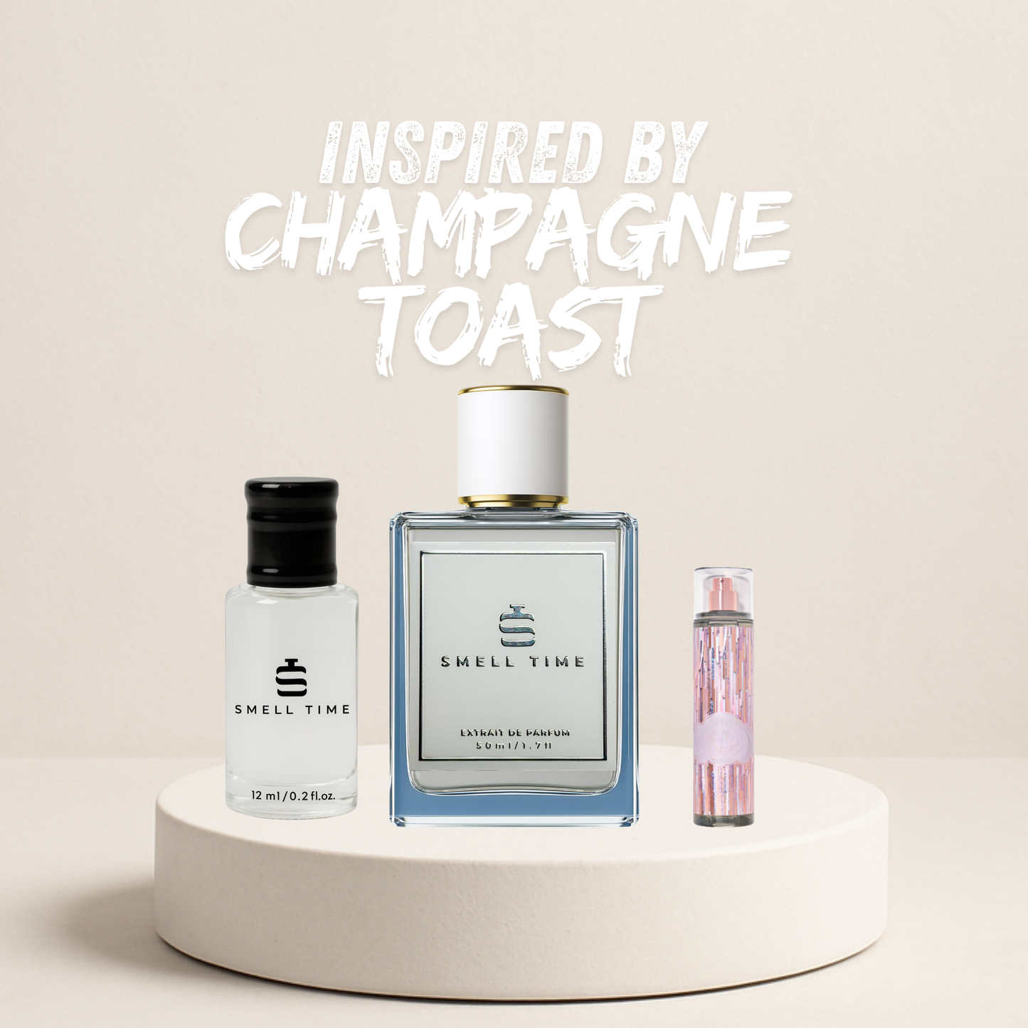 Champagne Toast Inspired Fragrance | Fruity Sweet Citrus Perfume | Sparkling & Playful Scent | Smell Time USA