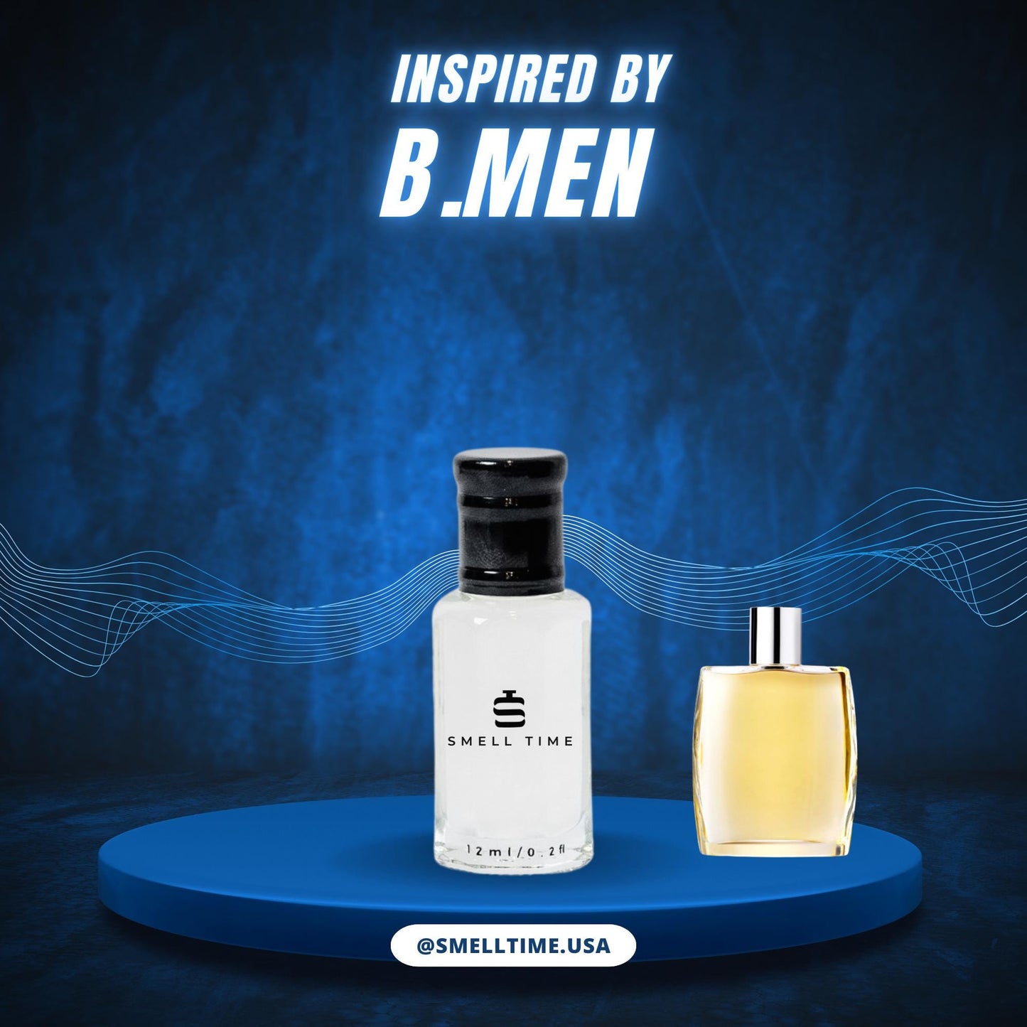 B.MEN Inspired Perfume | Fresh Aromatic Woody Scent | Long-Lasting Unisex Fragrance | Smell Time USA
