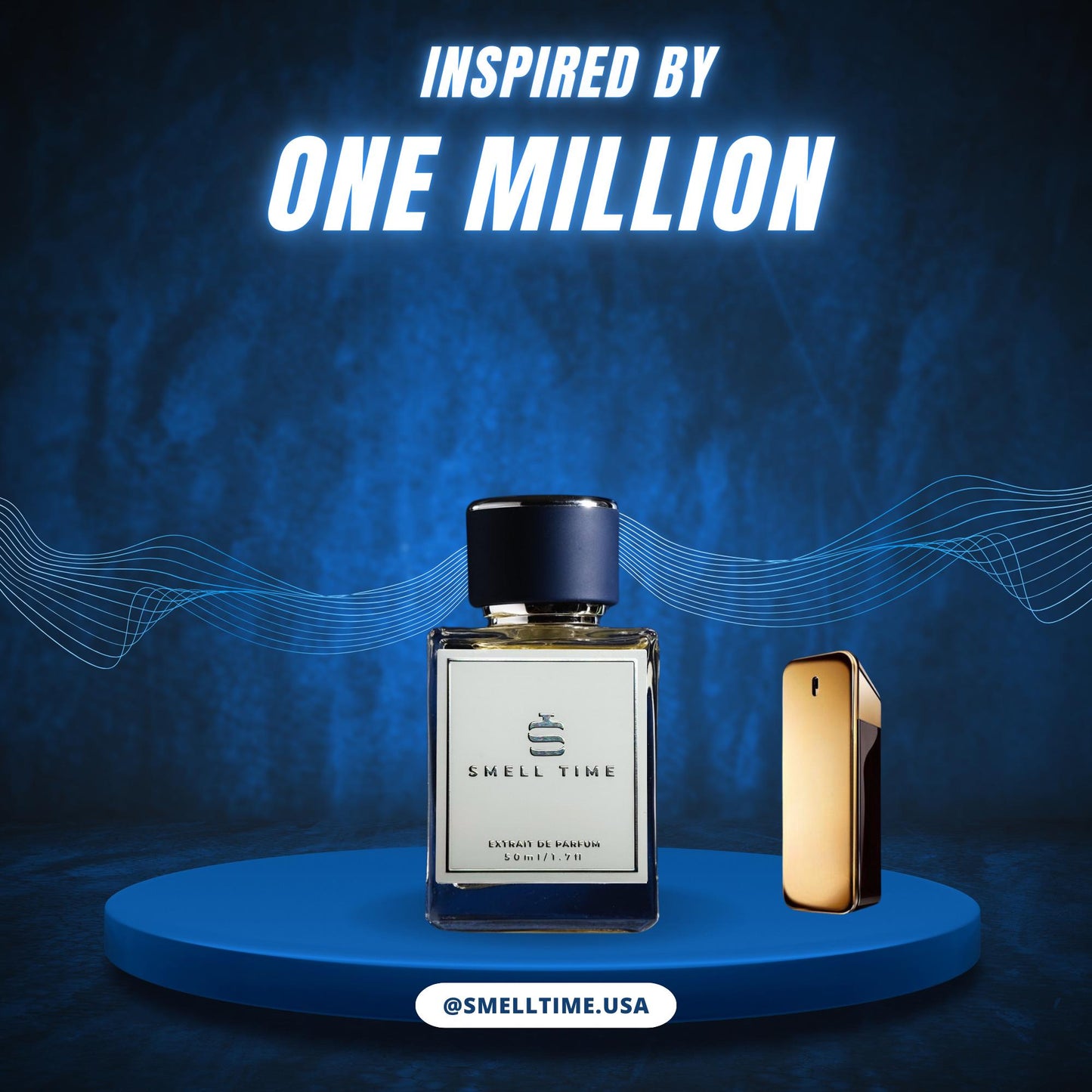 One Million Inspired Fragrance | White Floral, Amber, Tuberose & Leather Blend | Smell Time USA