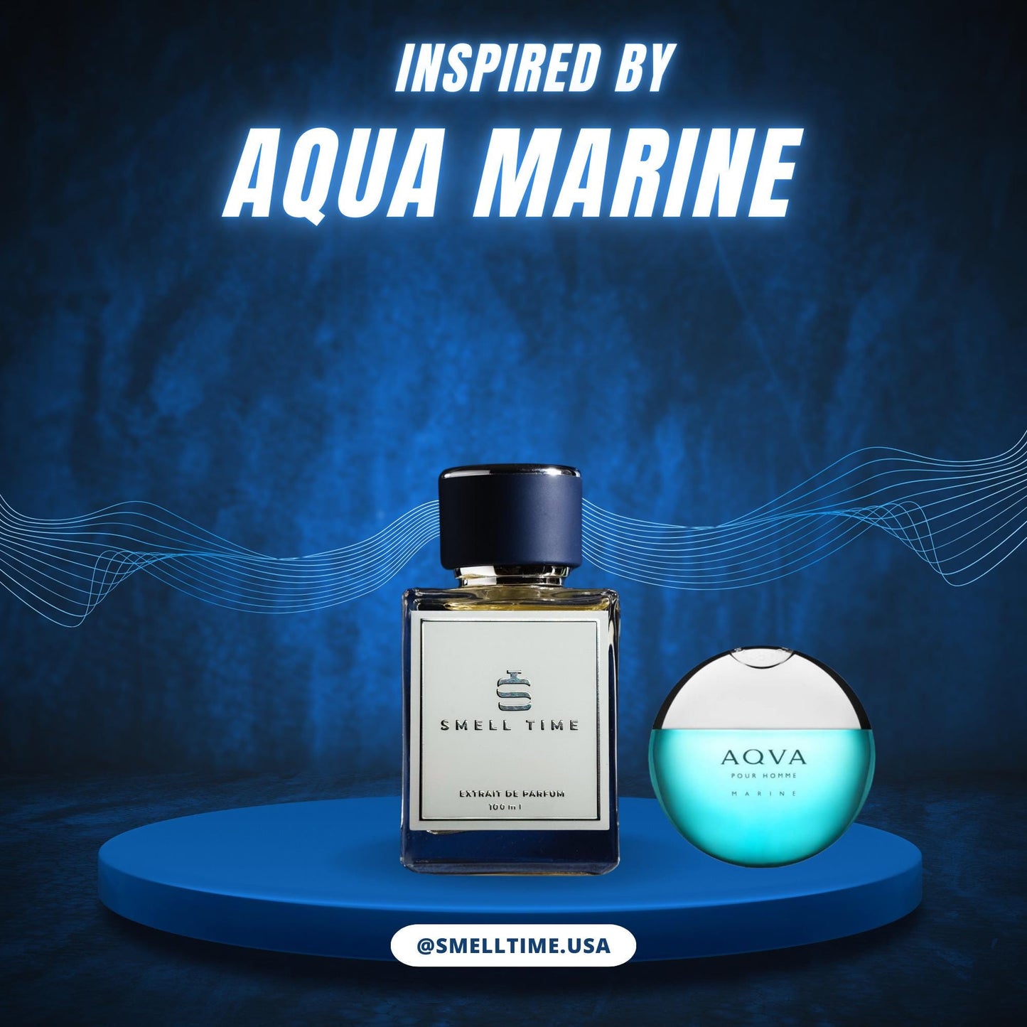 Acqua Marine Inspired Fragrance | Fresh, Aquatic  Citrusy | Long-Lasting & Handmade | Smell Time USA