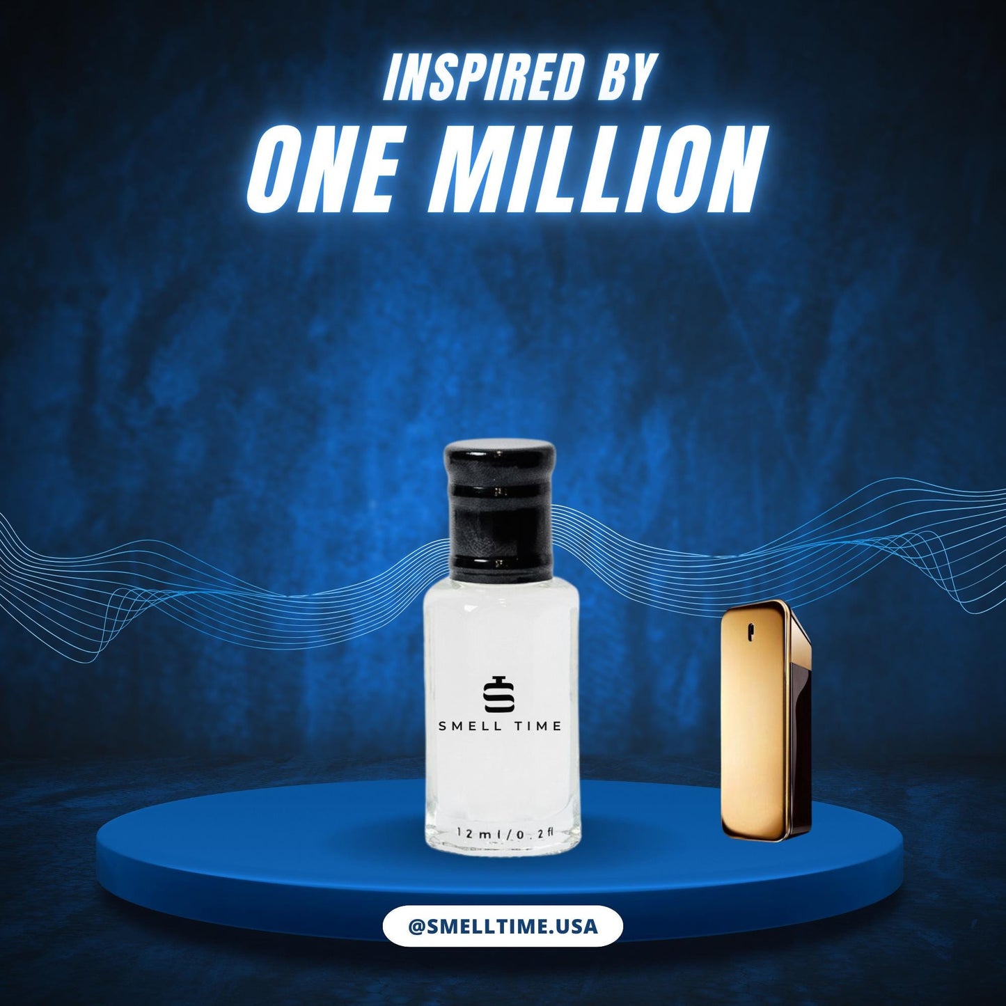 One Million Inspired Fragrance | White Floral, Amber, Tuberose & Leather Blend | Smell Time USA