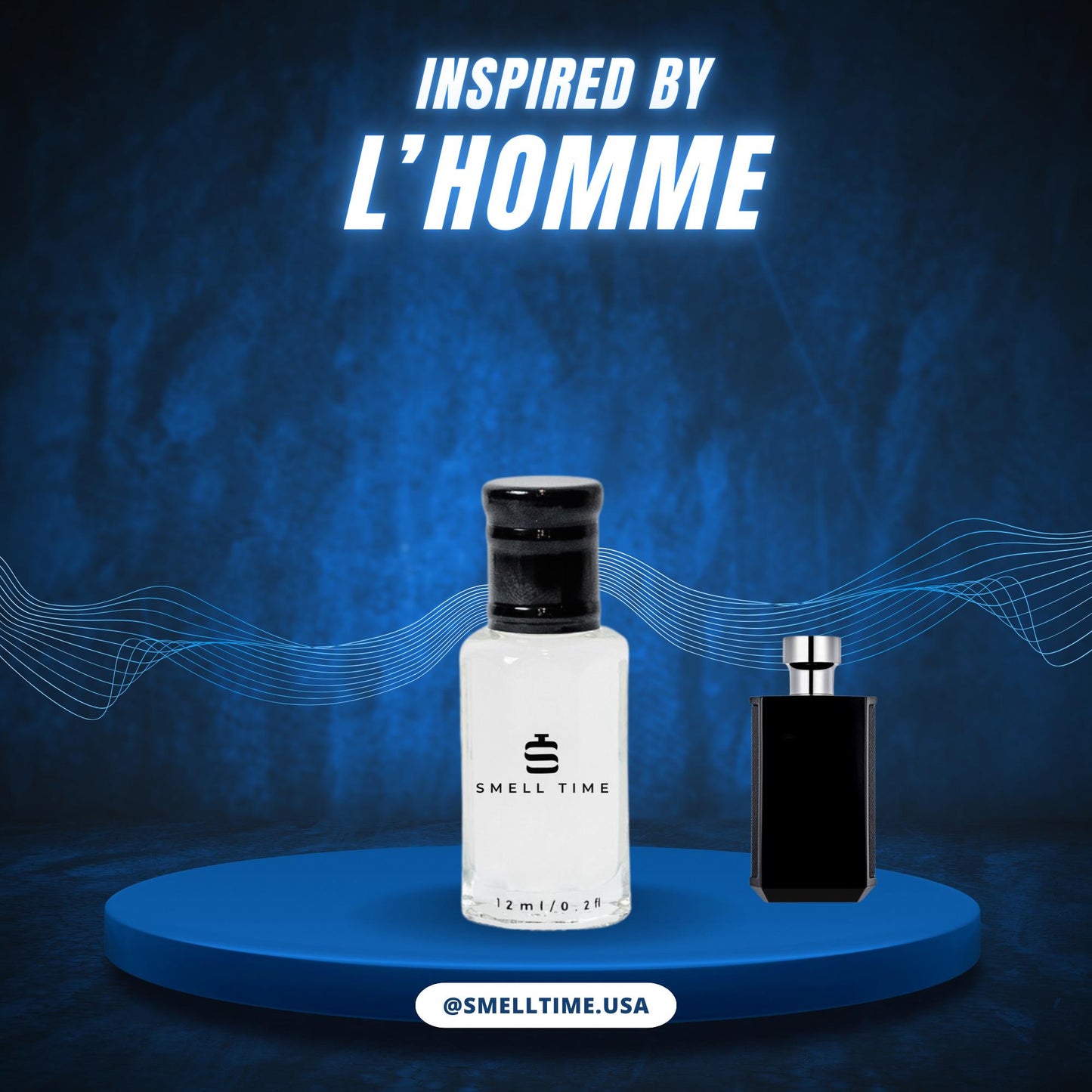 L’Homme Inspired Fragrance | Iris, Amber, and Woody | Long-Lasting and Handmade | Smell Time USA