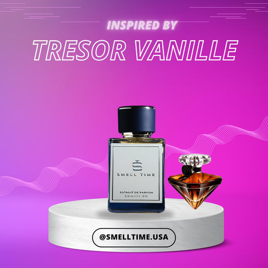 Tresor Vanille Inspired Fragrance | Vanilla, Oud, and Rose | Long-Lasting and Handmade | Smell Time USA