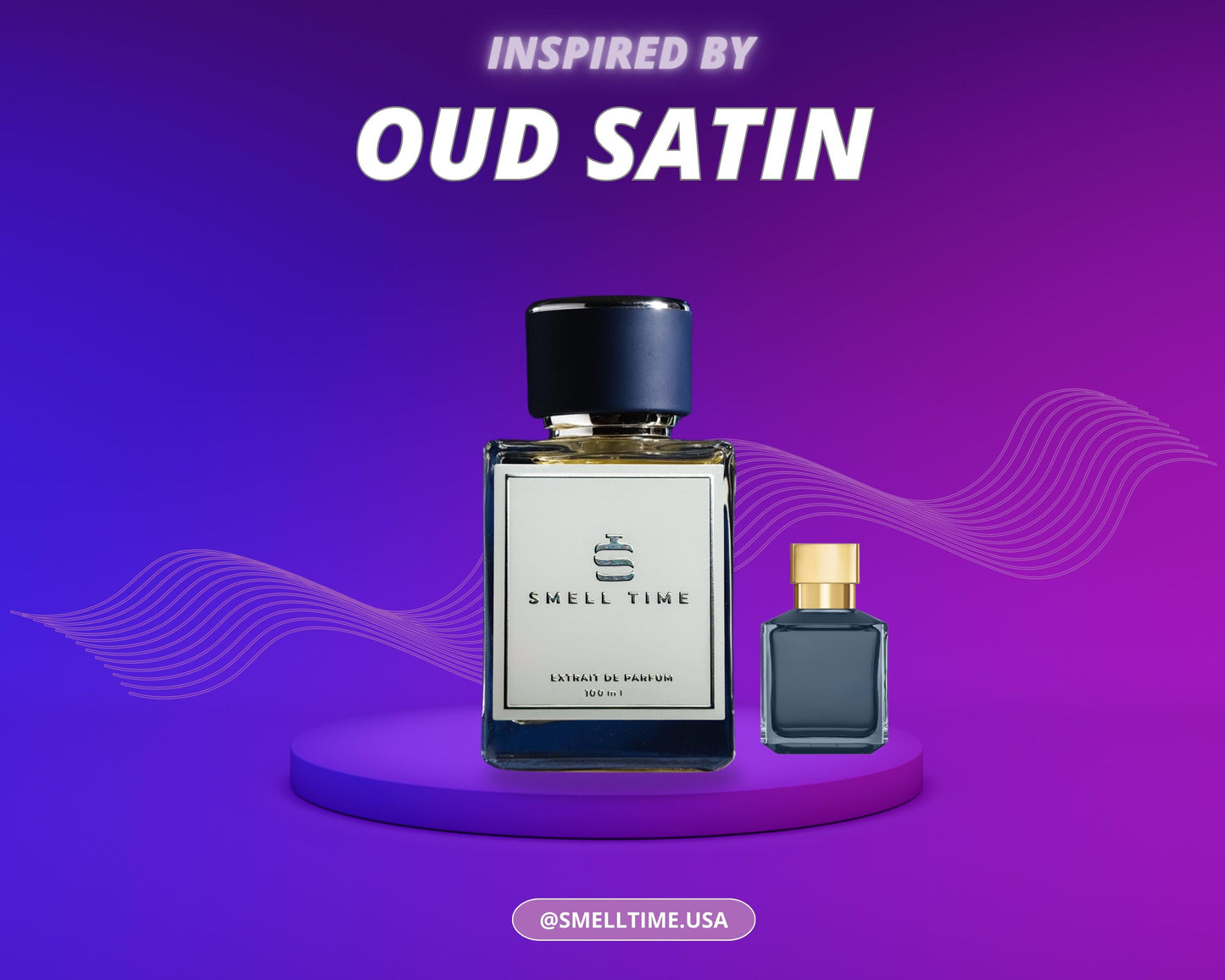 Oud Satin Inspired Fragrance | Rose, Oud & Vanilla Blend | Smell Time USA